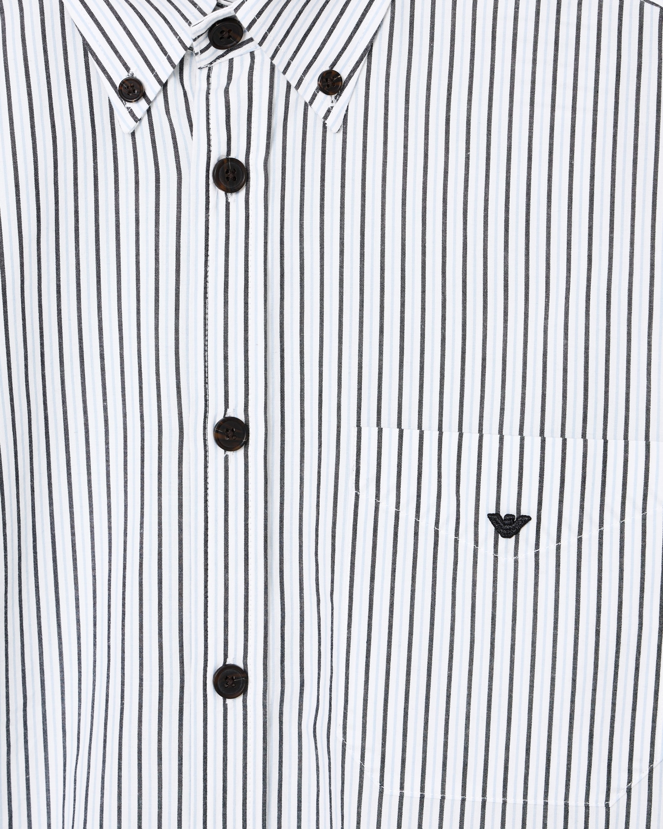 Striped yarn-dyed fabric button-down shirt Slide 4