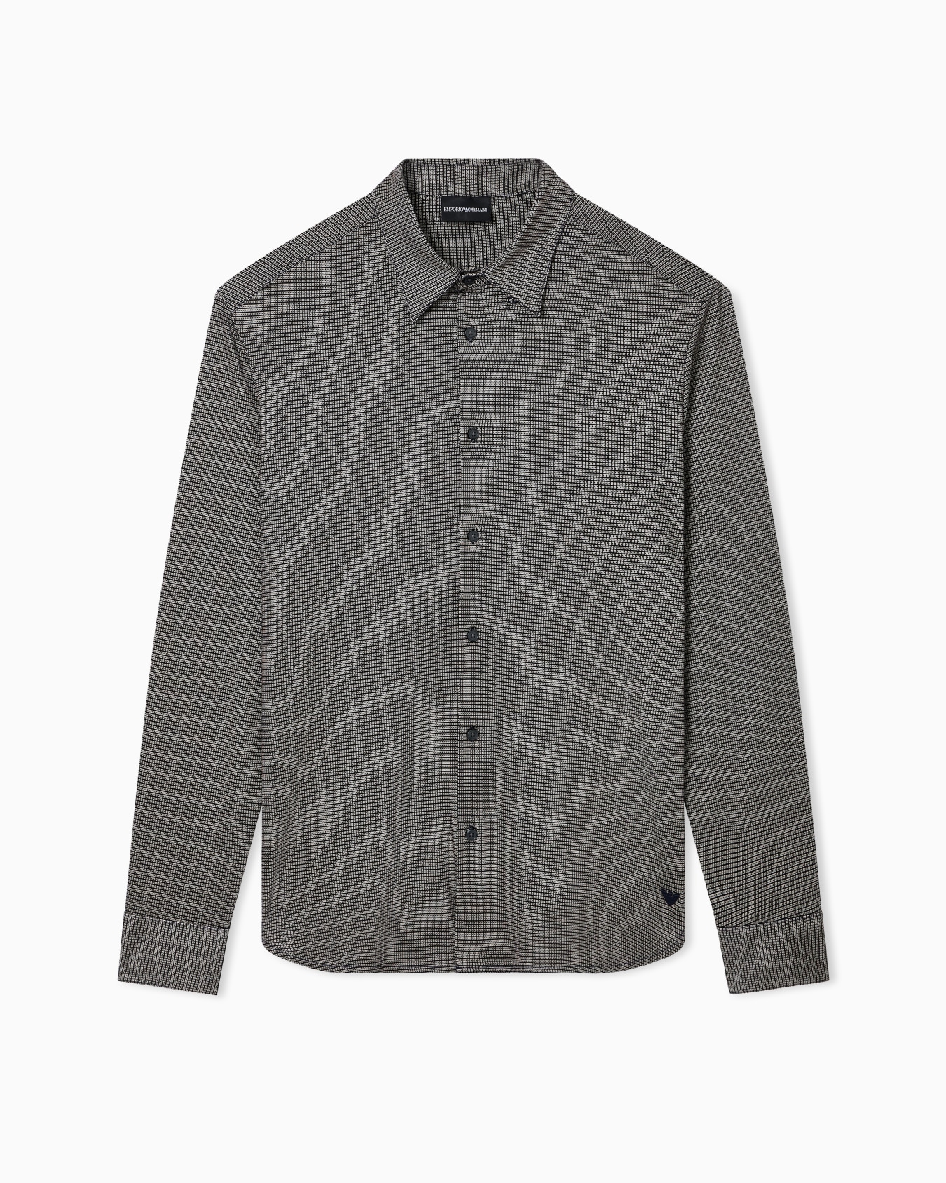 シャツ リヨセル混紡ジャージー マイクロパターン オールオーバープリント スライドする 0