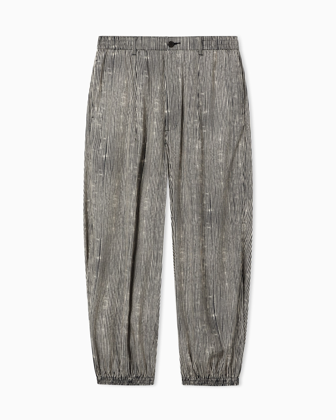 Printed fluid trousers in lyocell and viscose Slide 0