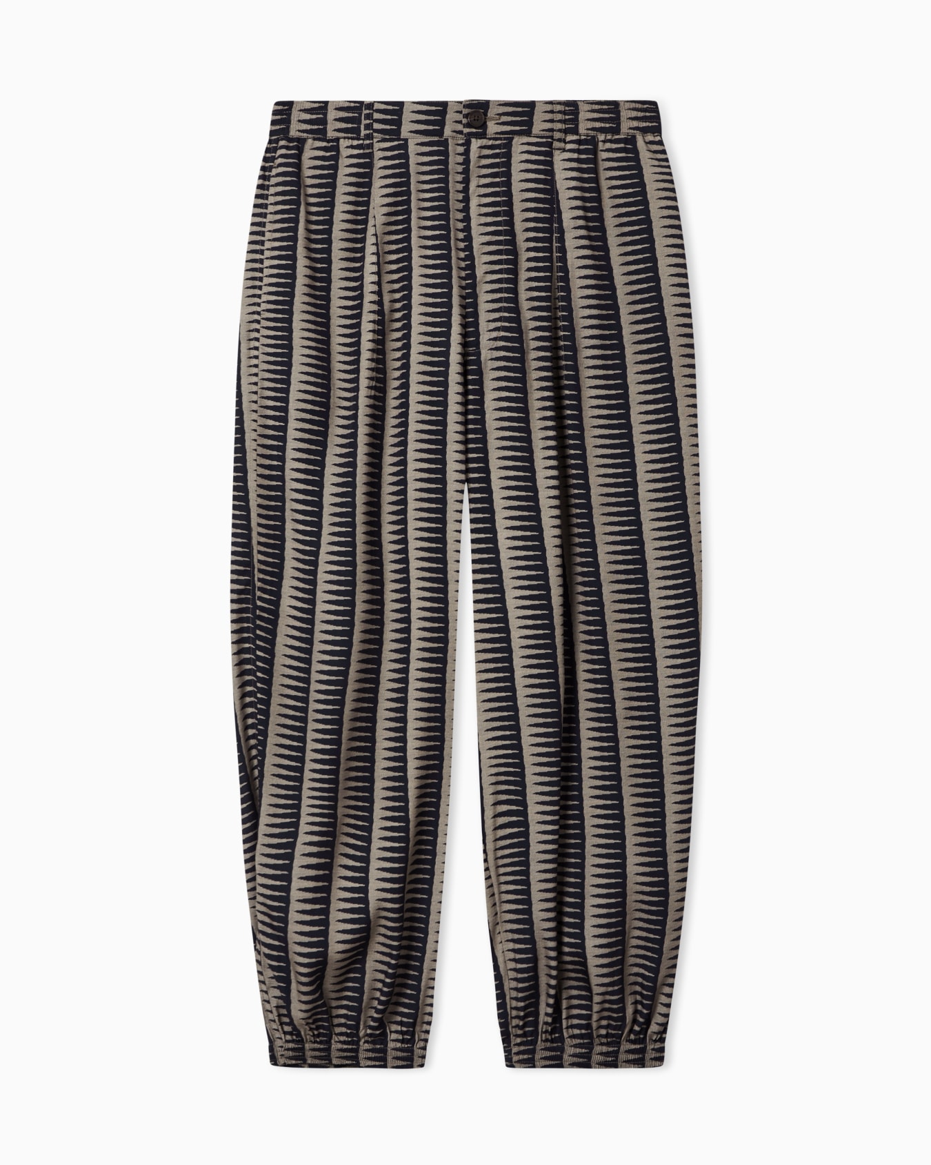 Printed fluid trousers in lyocell and viscose Slide 0