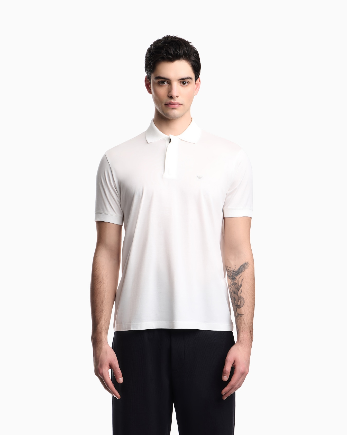 Polo en jersey mélange lyocell Travel Essential Diapositive 3