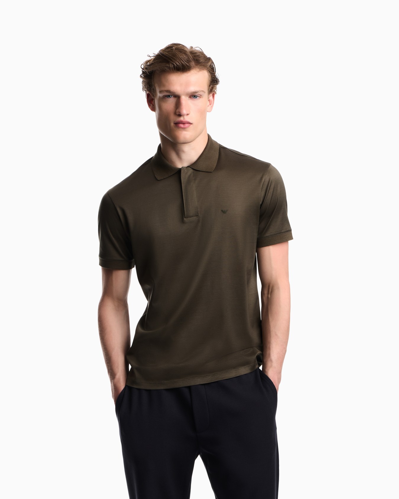 Travel Essential Lyocell-blend jersey polo shirt Slide 4