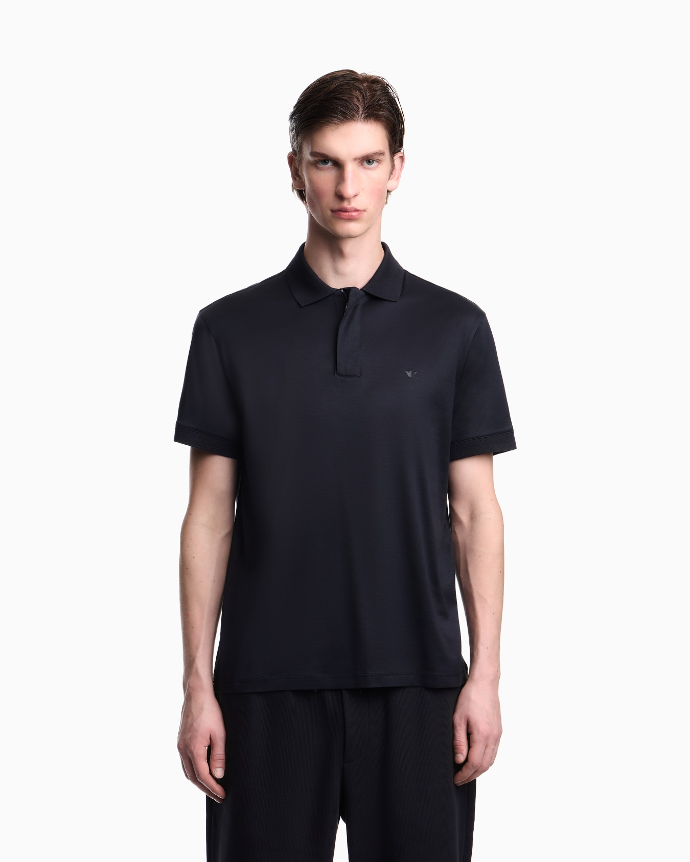 Travel Essential Lyocell-blend jersey polo shirt Slide 3