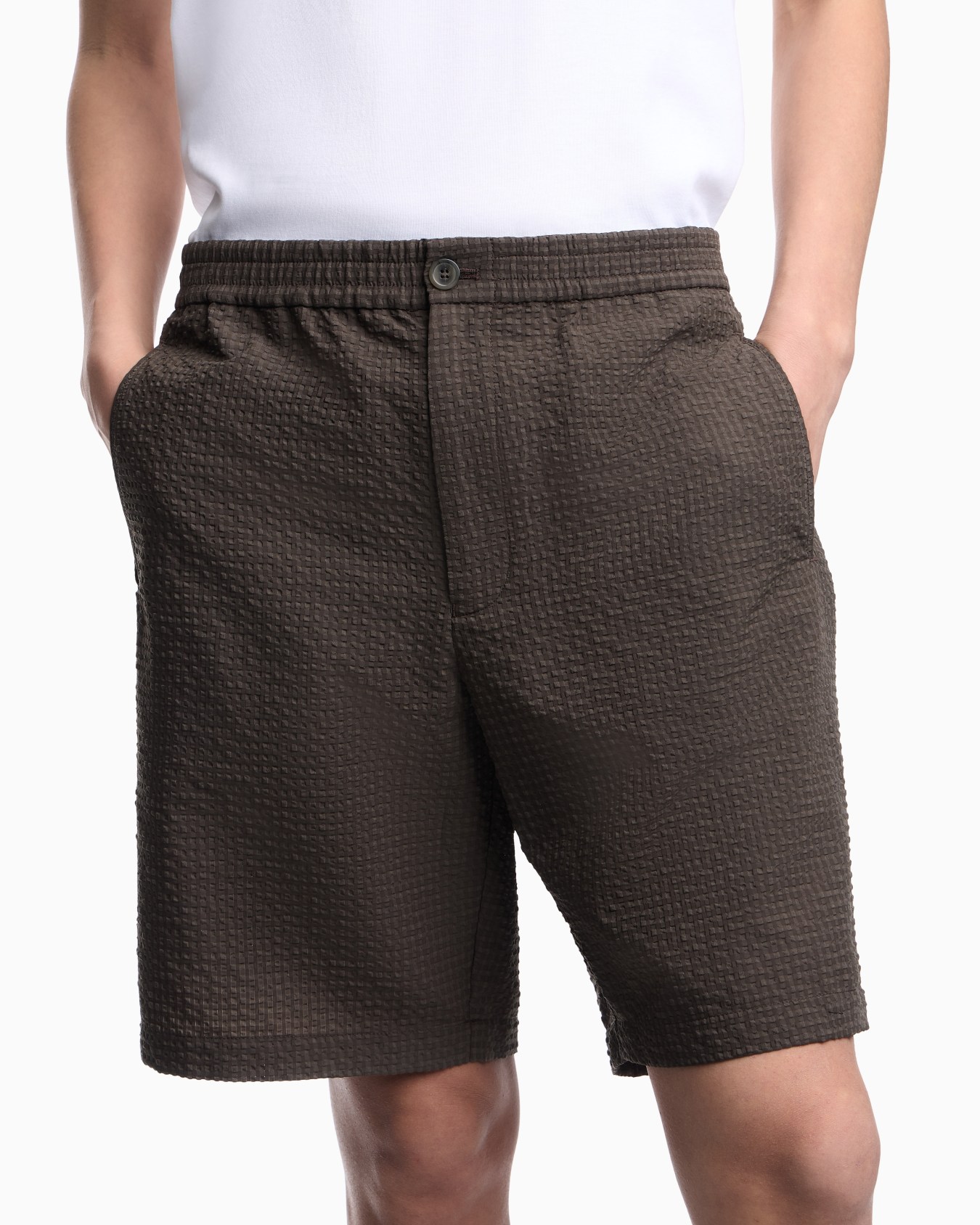 Icon Bermudashorts aus technischem Seersucker Folie 4