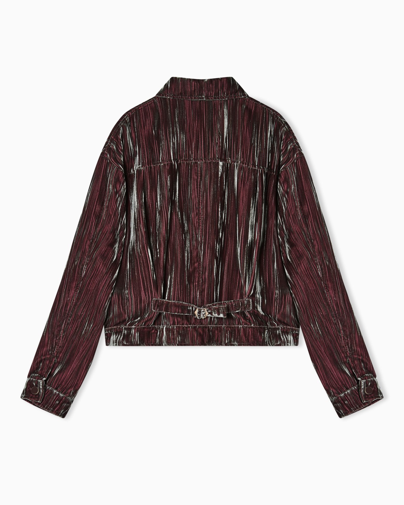 Iridescent froissé velvet blouson Diapositiva 2