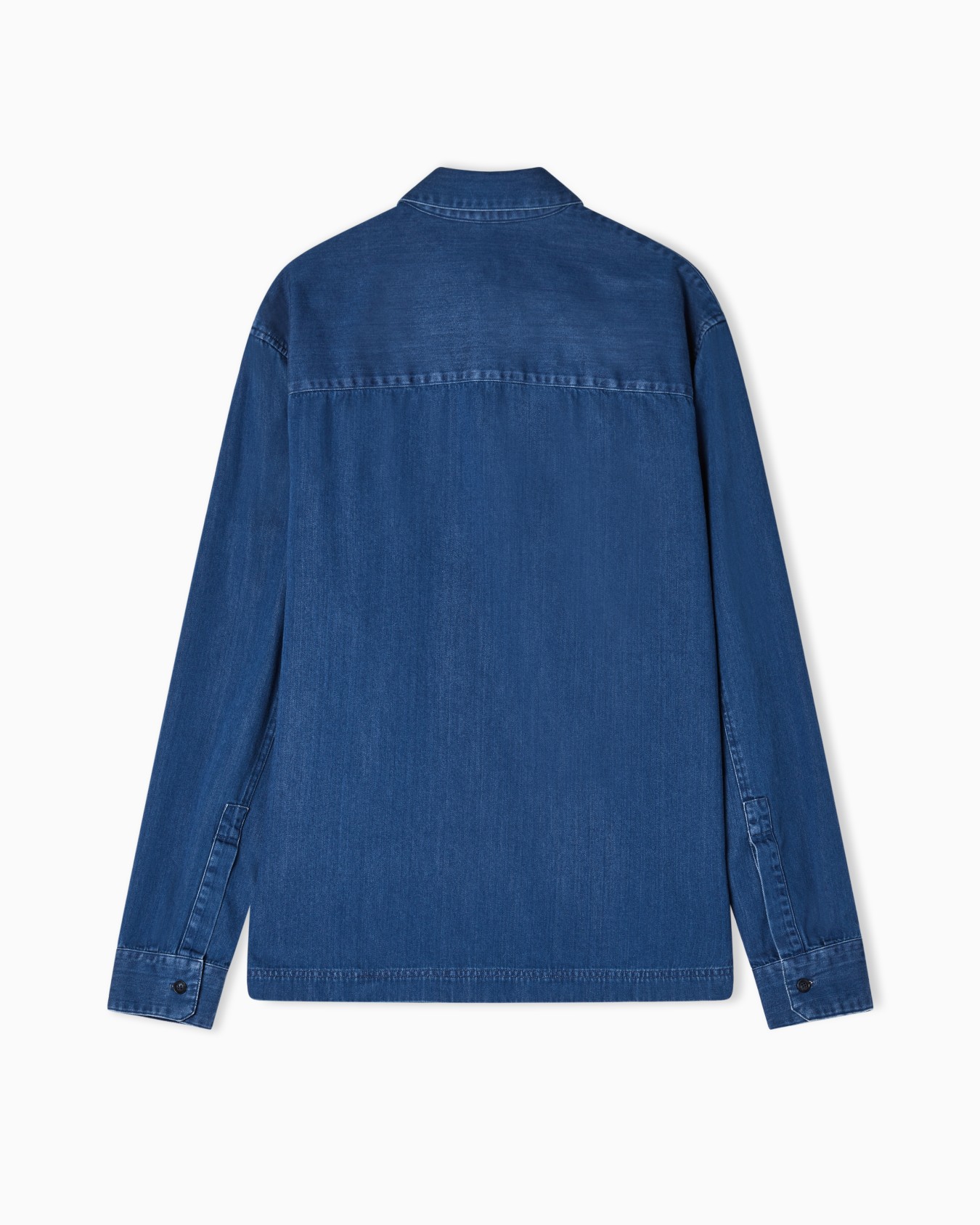 Icon 데님 폴로 칼라 셔츠 슬라이드 2