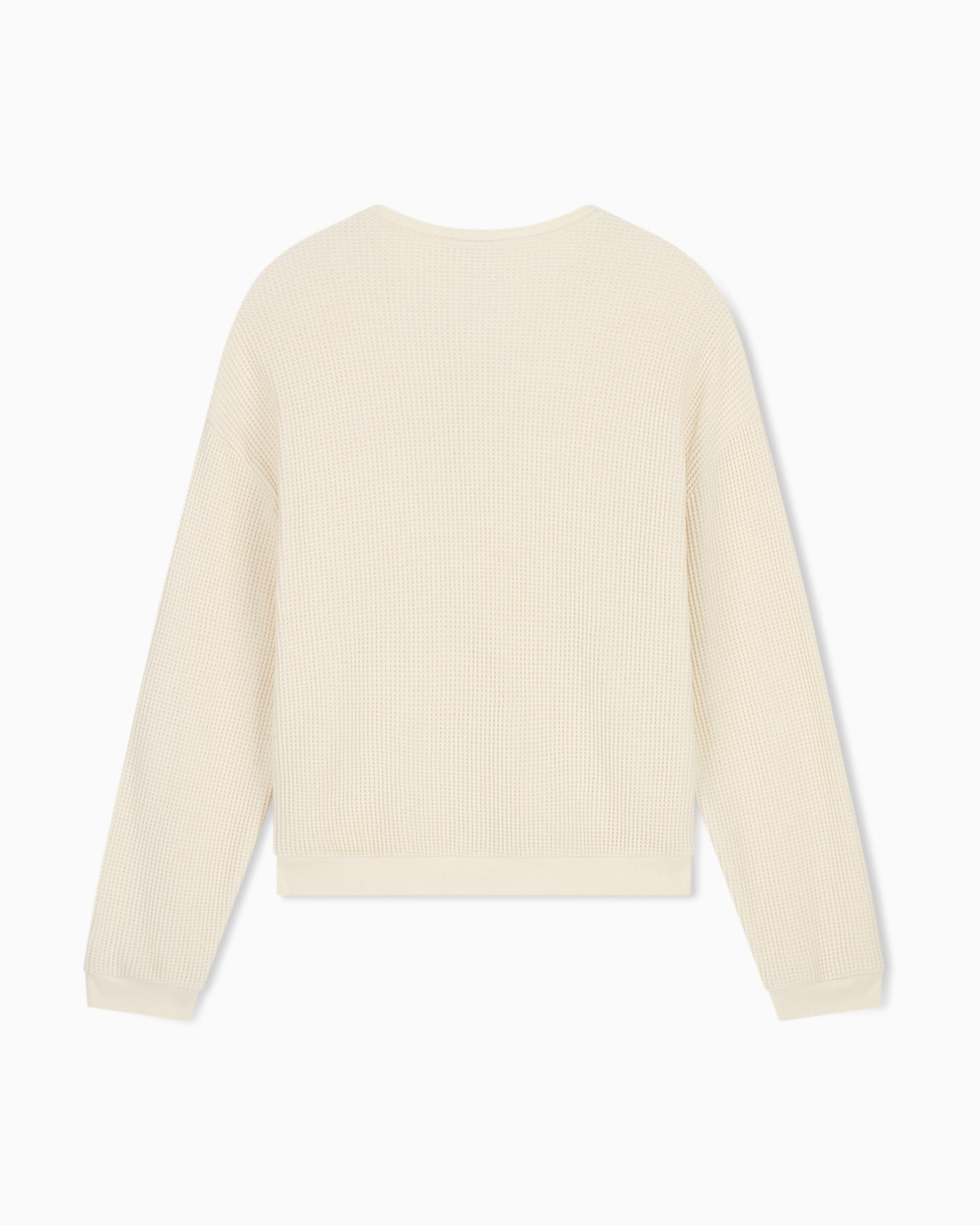 Icon jersey-stitch, Henley-collar sweatshirt Slide 2