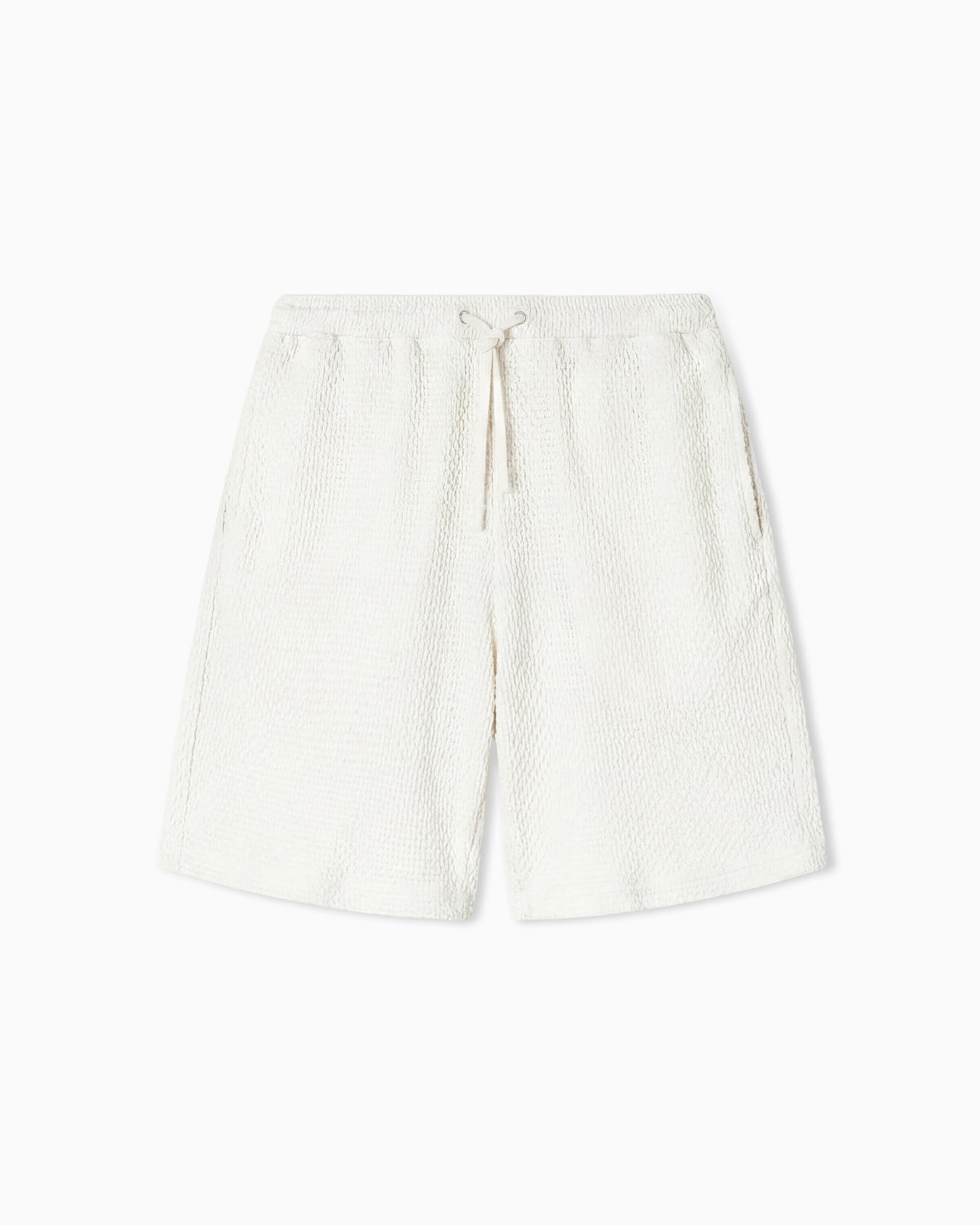 バミューダパンツ エンボス 2WAYストレッチジャージー スライドする 0
