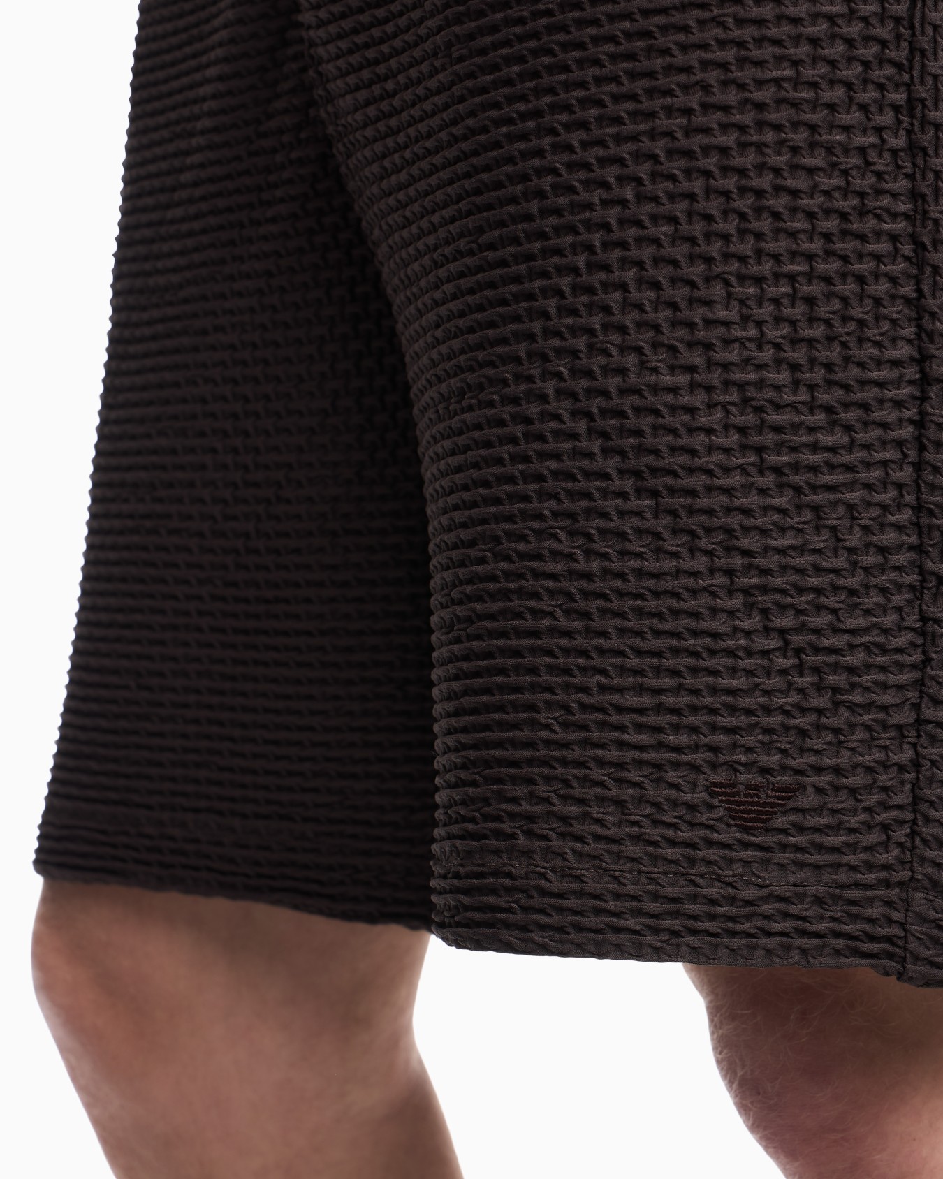 Bermuda shorts in embossed two-way stretch jersey Slide 6