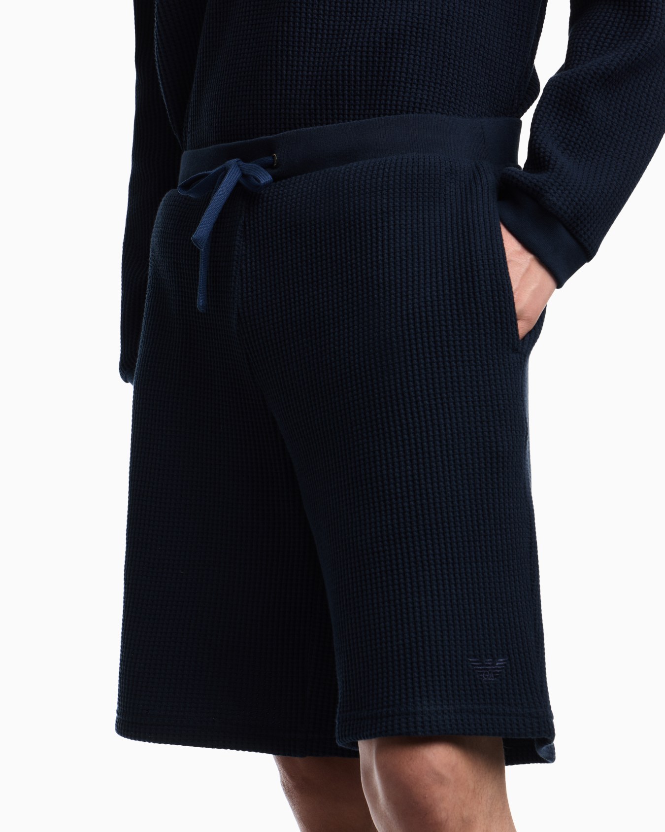 Icon Bermuda shorts with jersey stitch drawstring Slide 4