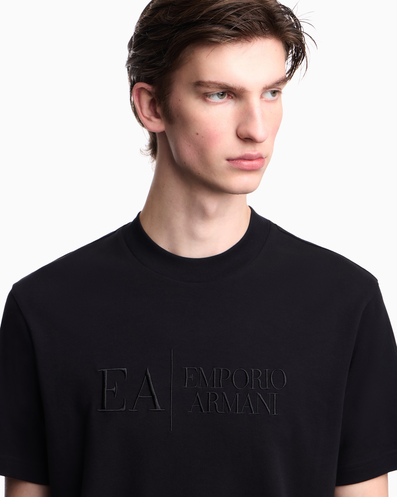 Icon interlock jersey T-shirt with embroidery Slide 5