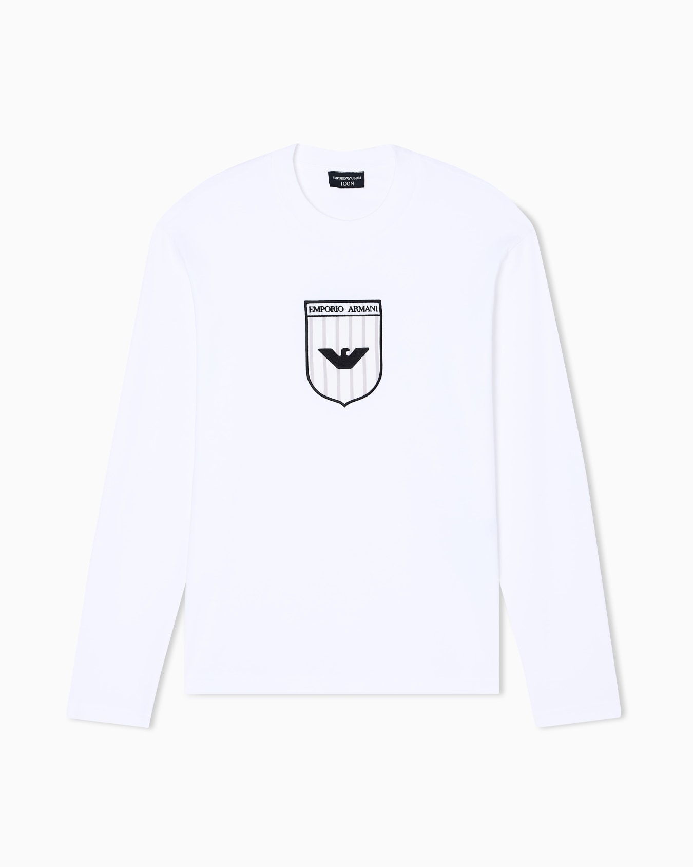 Interlock jersey sweater with Icon embroidery スライドする 0