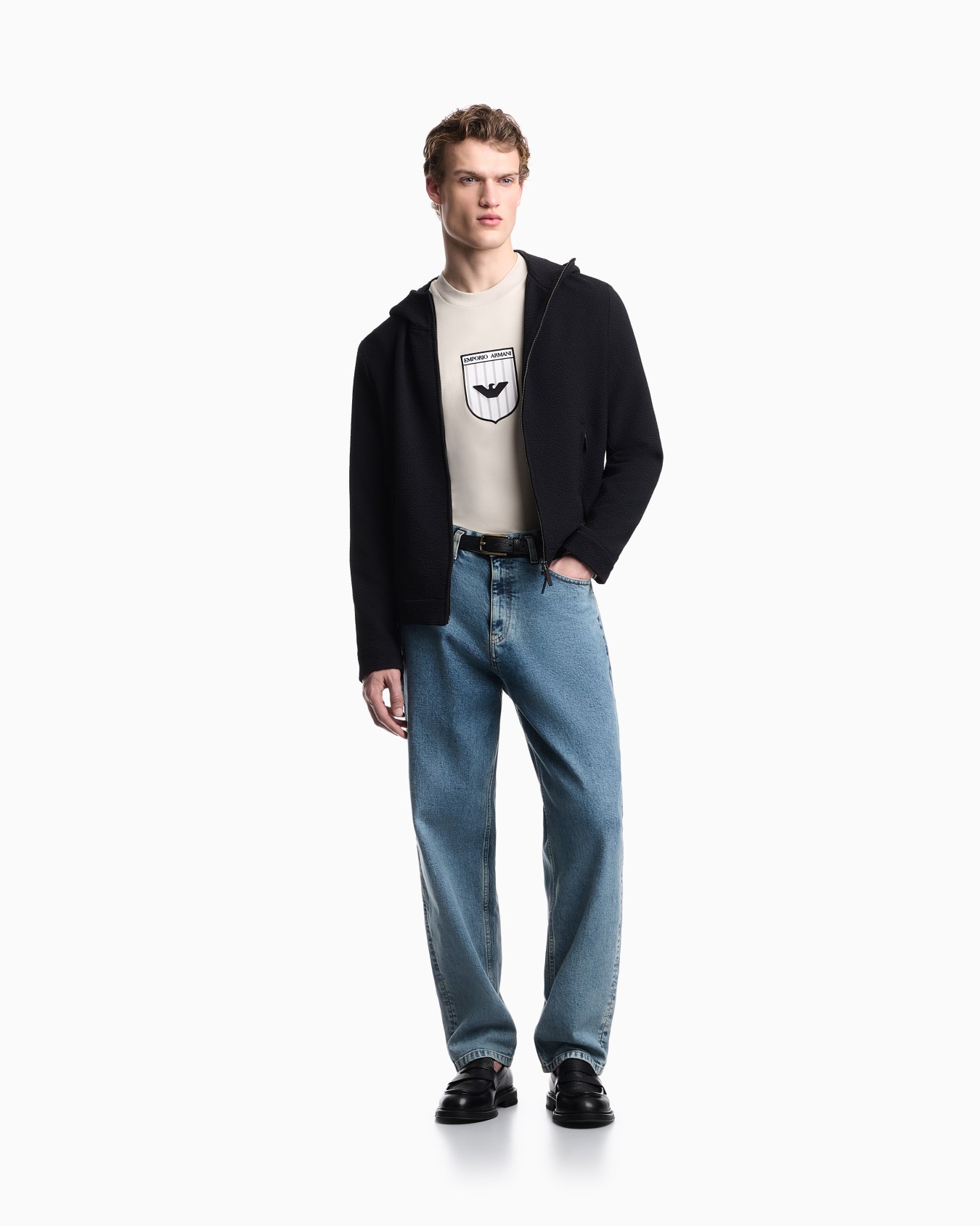 Jersey de punto interlock con bordado Icon Diapositiva 1