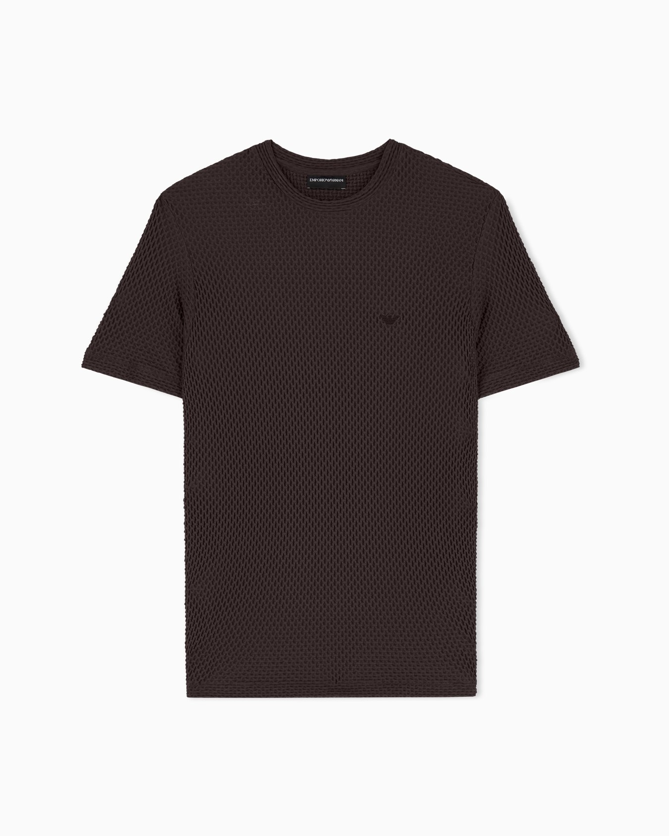 T-shirt in embossed two-way stretch jersey Slide 0