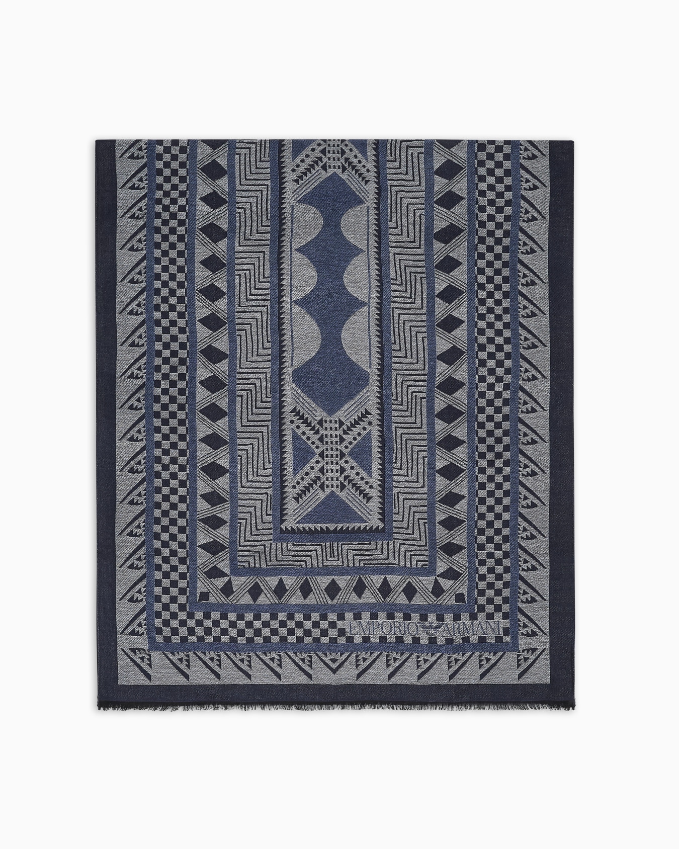 Stole in a Turkish patterned jacquard Slide 0