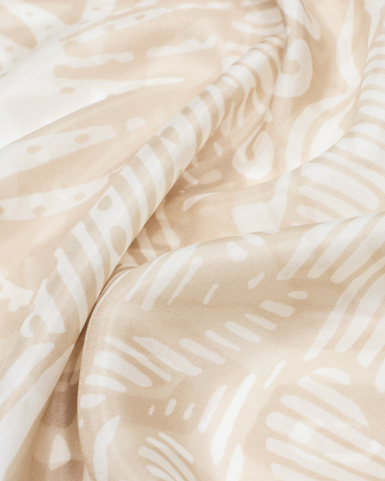 Pure silk stole with a tribal print Slide 1