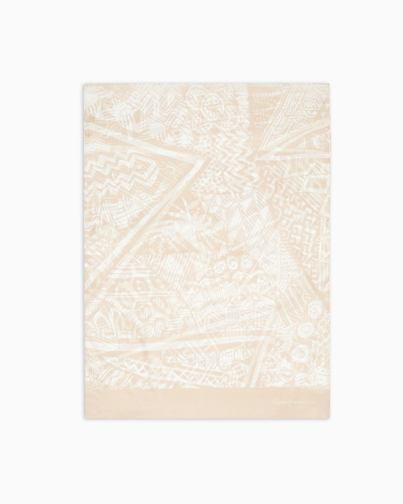 Pure silk stole with a tribal print Slide 0