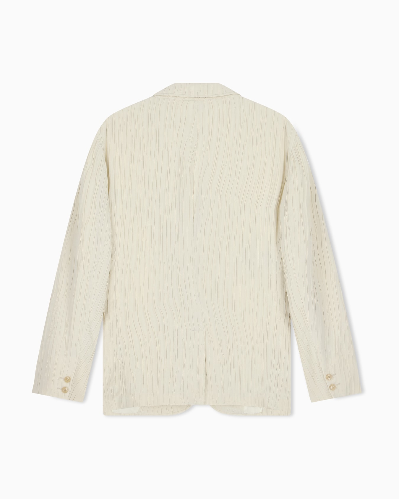 Single-breasted jacket in embossed wrinkle-effect jacquard Slide 3