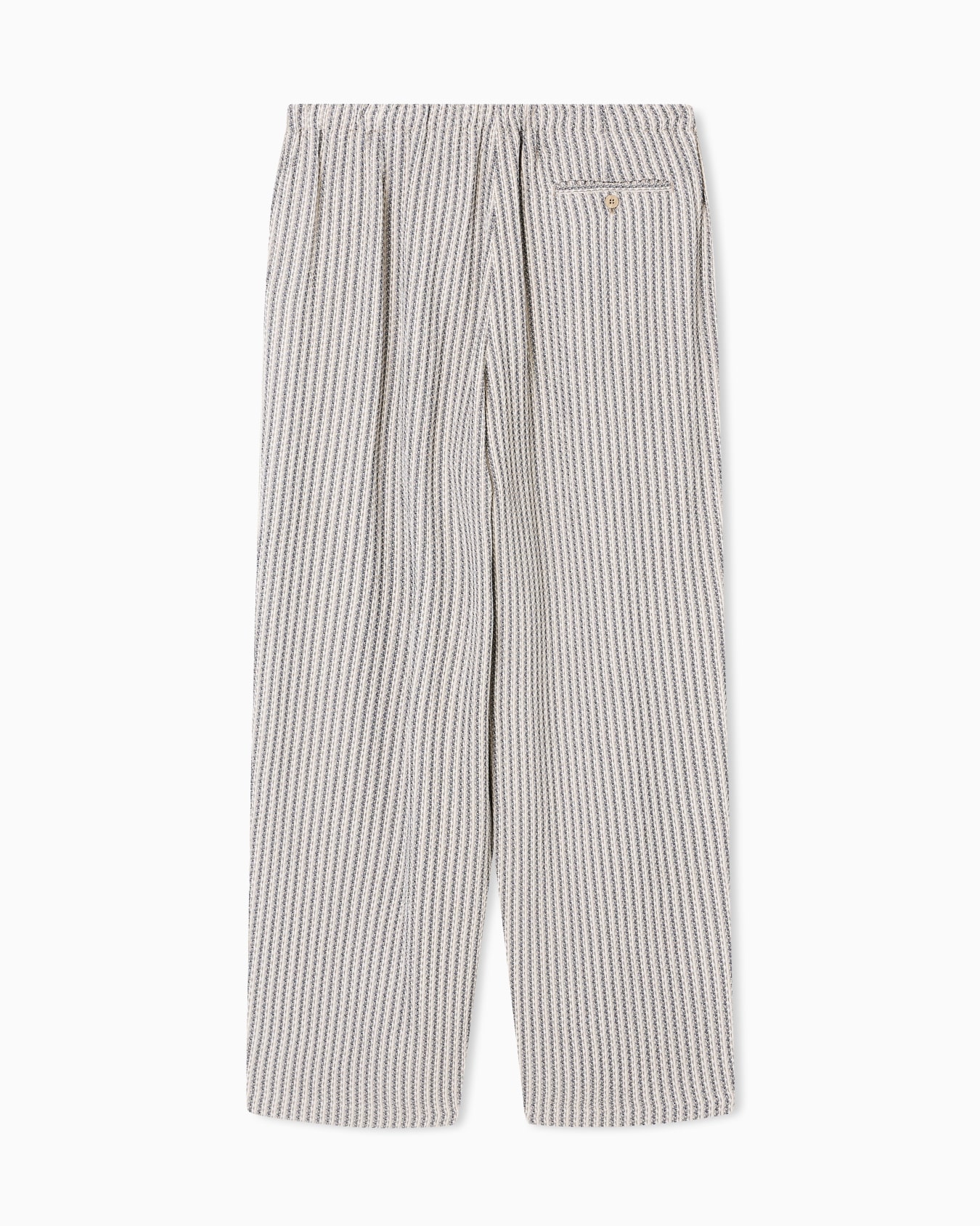 3D striped jacquard fabric trousers Slide 3