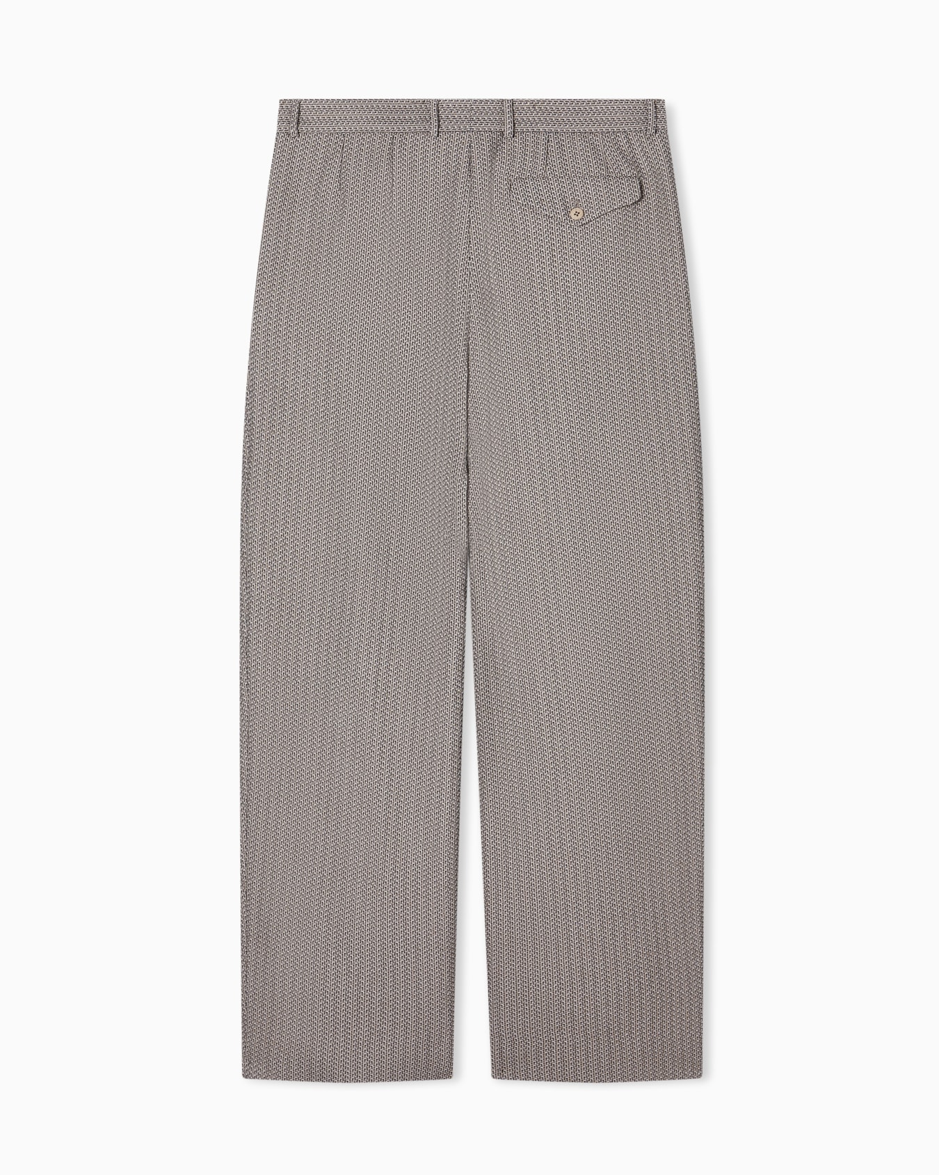 Trousers in 3D-effect micro-pattern fabric Slide 1