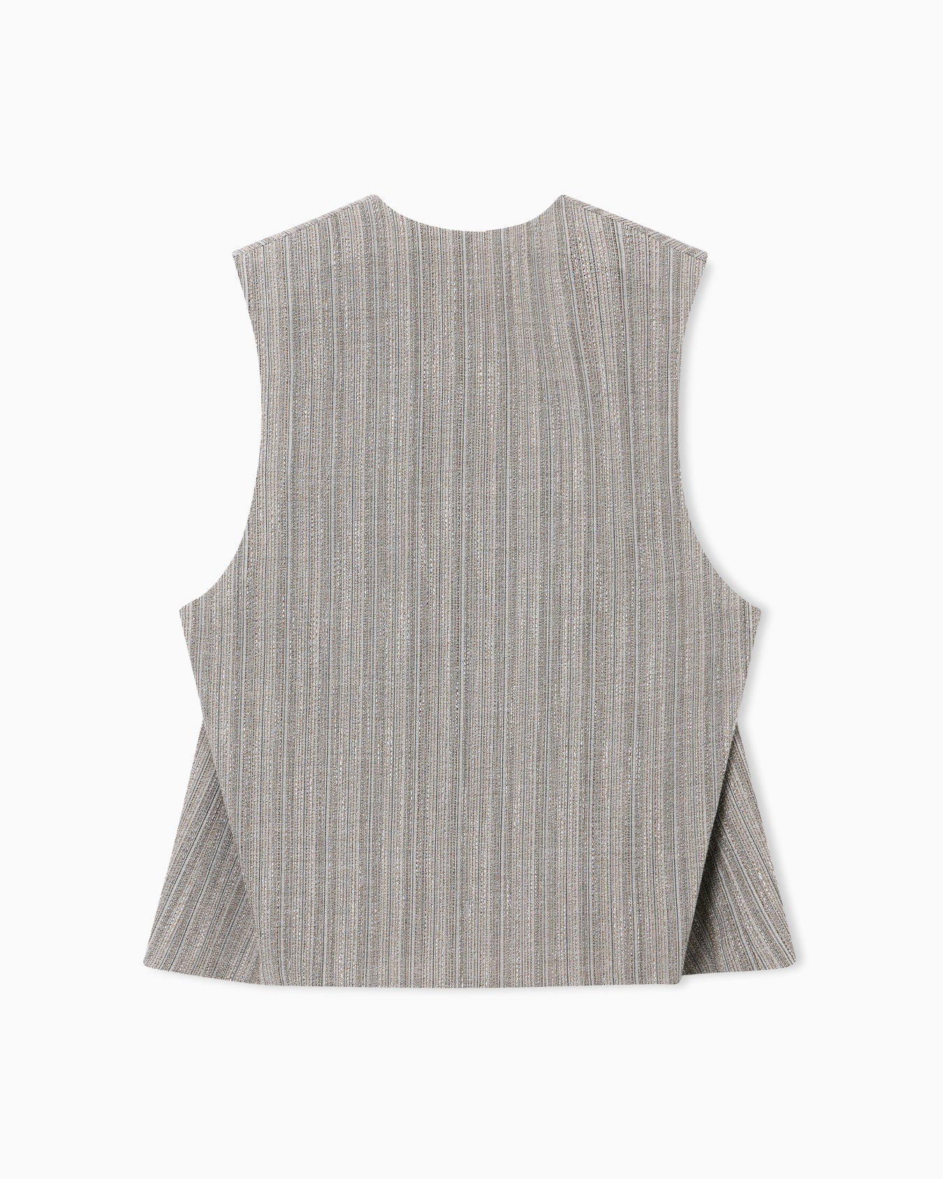 Multi-striped 3D effect jaspé jacquard waistcoat Slide 3