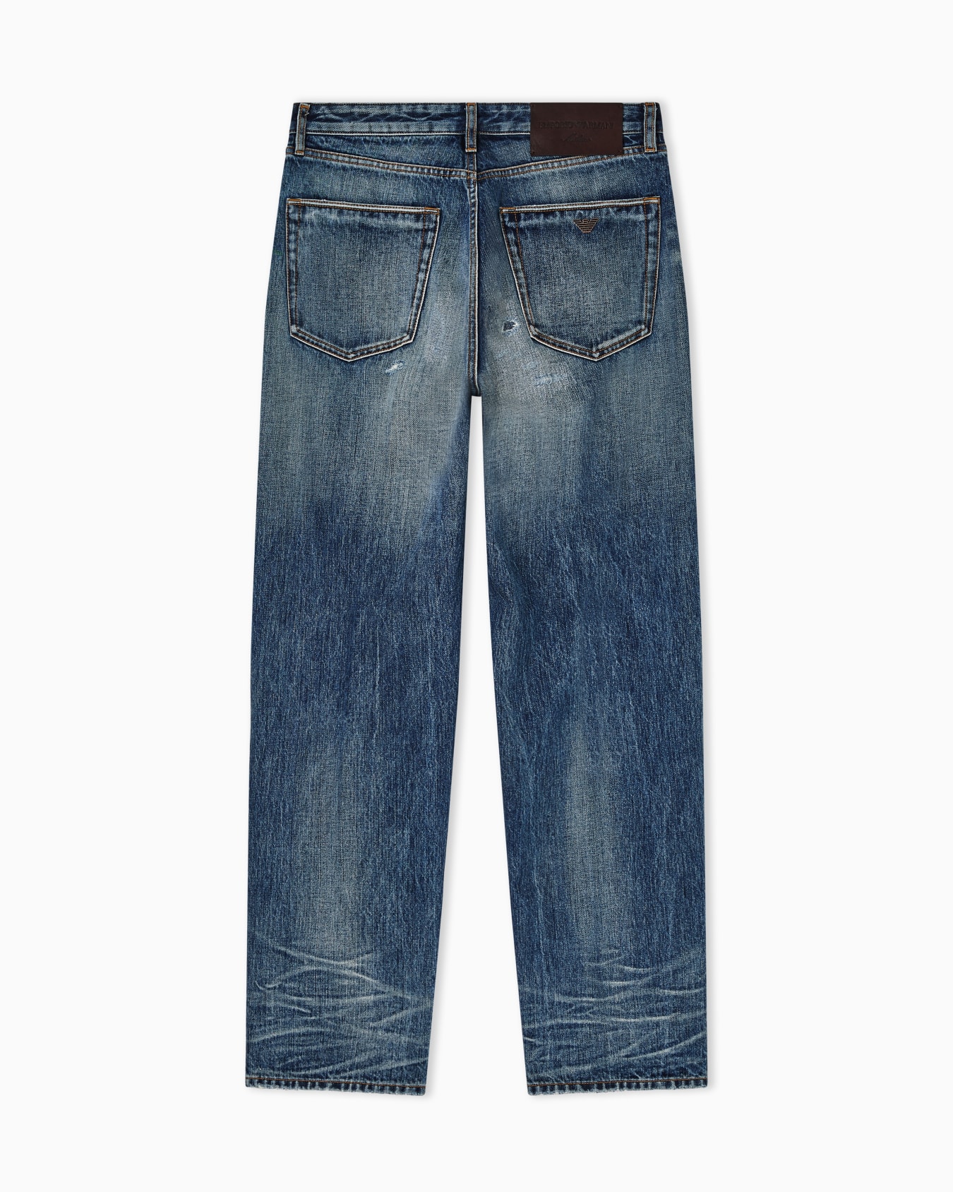 J22 regular-fit, stone-washed denim jeans with rips Slide 3