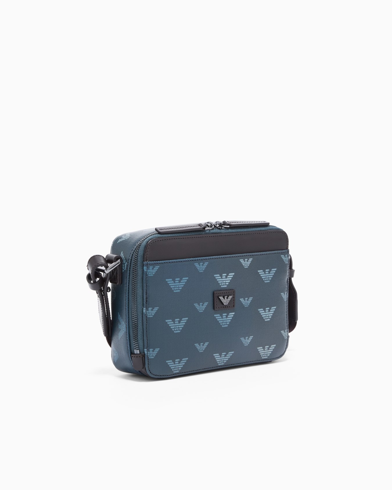 Minitasche aus beschichtetem Canvas mit Allover-Adlerprint Folie 1