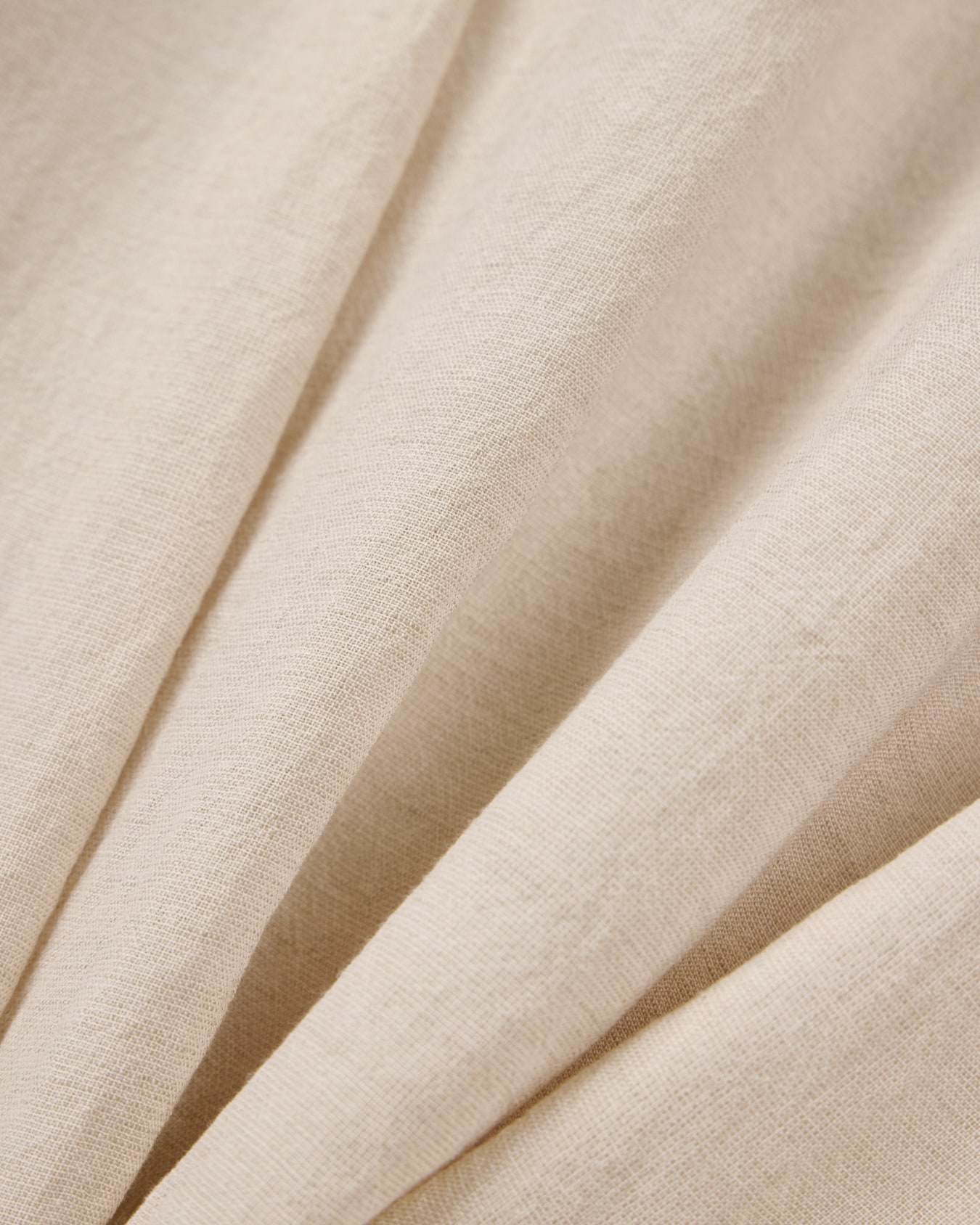 Denim-effect linen-blend shirt Slide 4