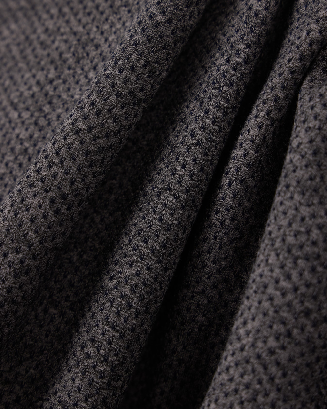 Polo in mouliné jacquard jersey Slide 2