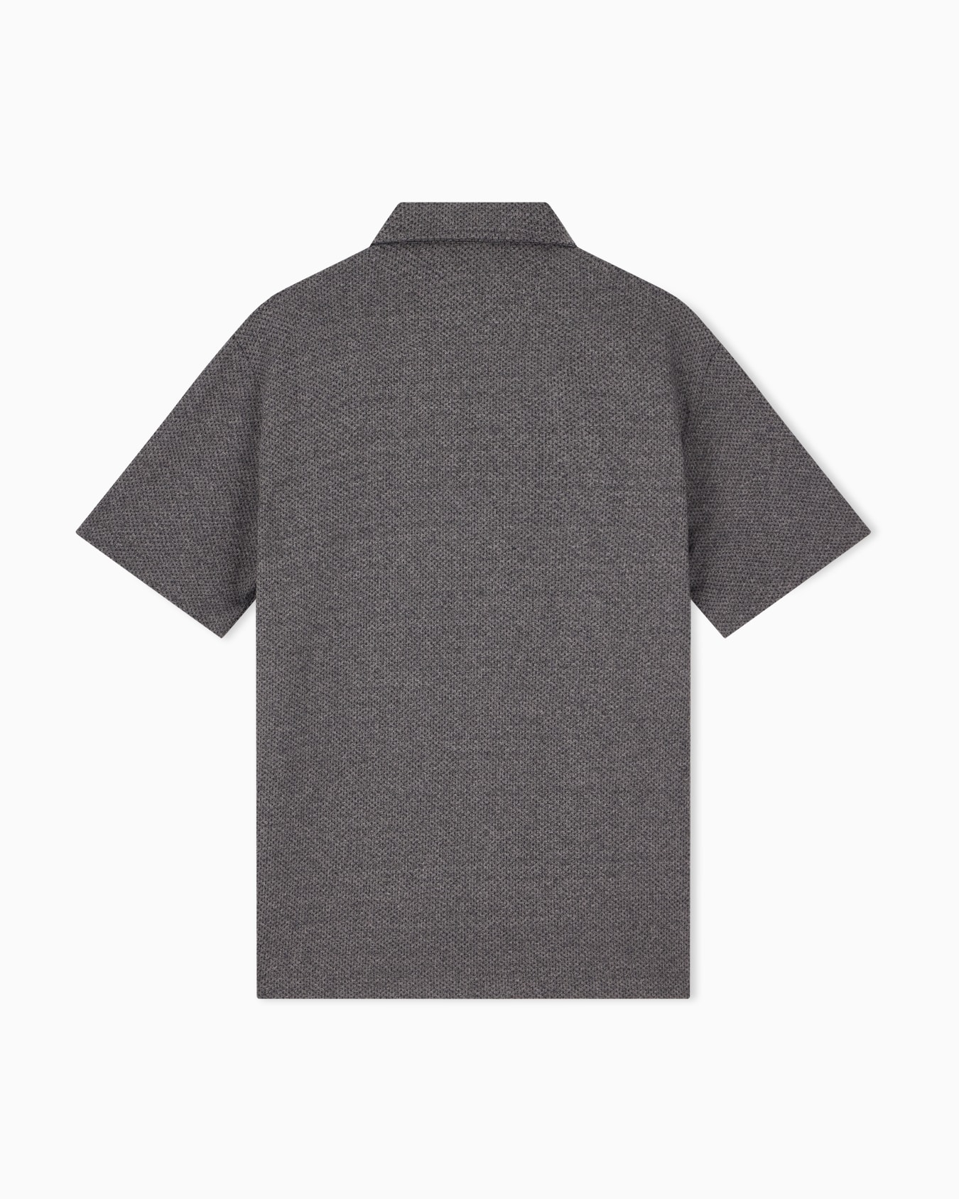 Polo in mouliné jacquard jersey Slide 1