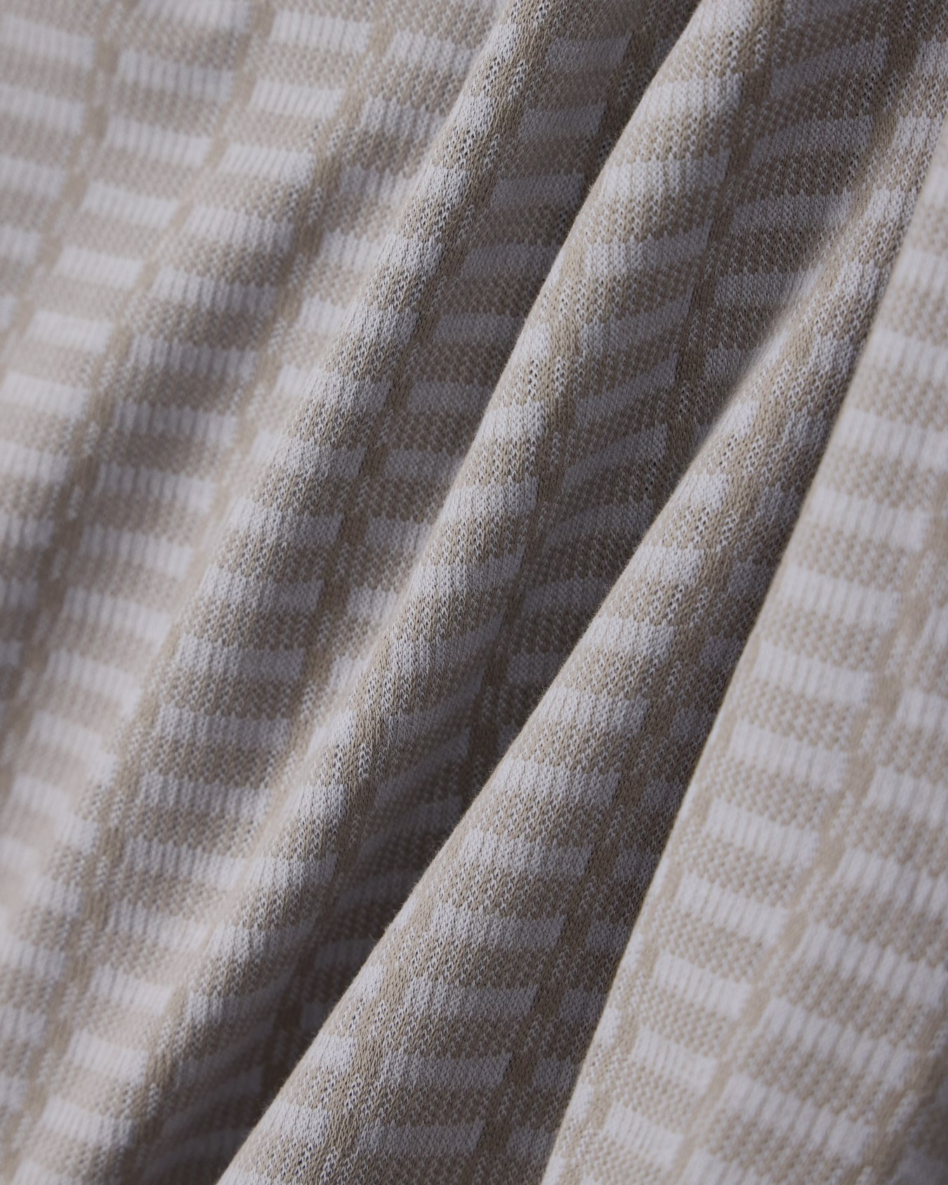 Polo in mouliné jacquard jersey Slide 2