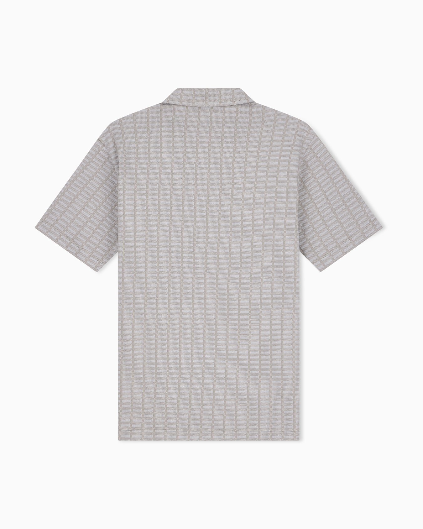 Polo in mouliné jacquard jersey Slide 1