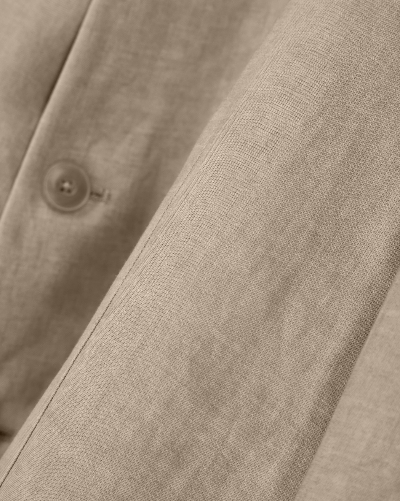 Guru collar jacket in faded linen-blend crêpe Slide 4