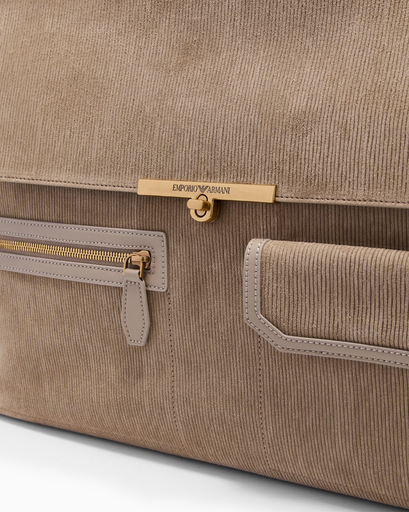 ASV oversized handbag in embossed suede Slide 4