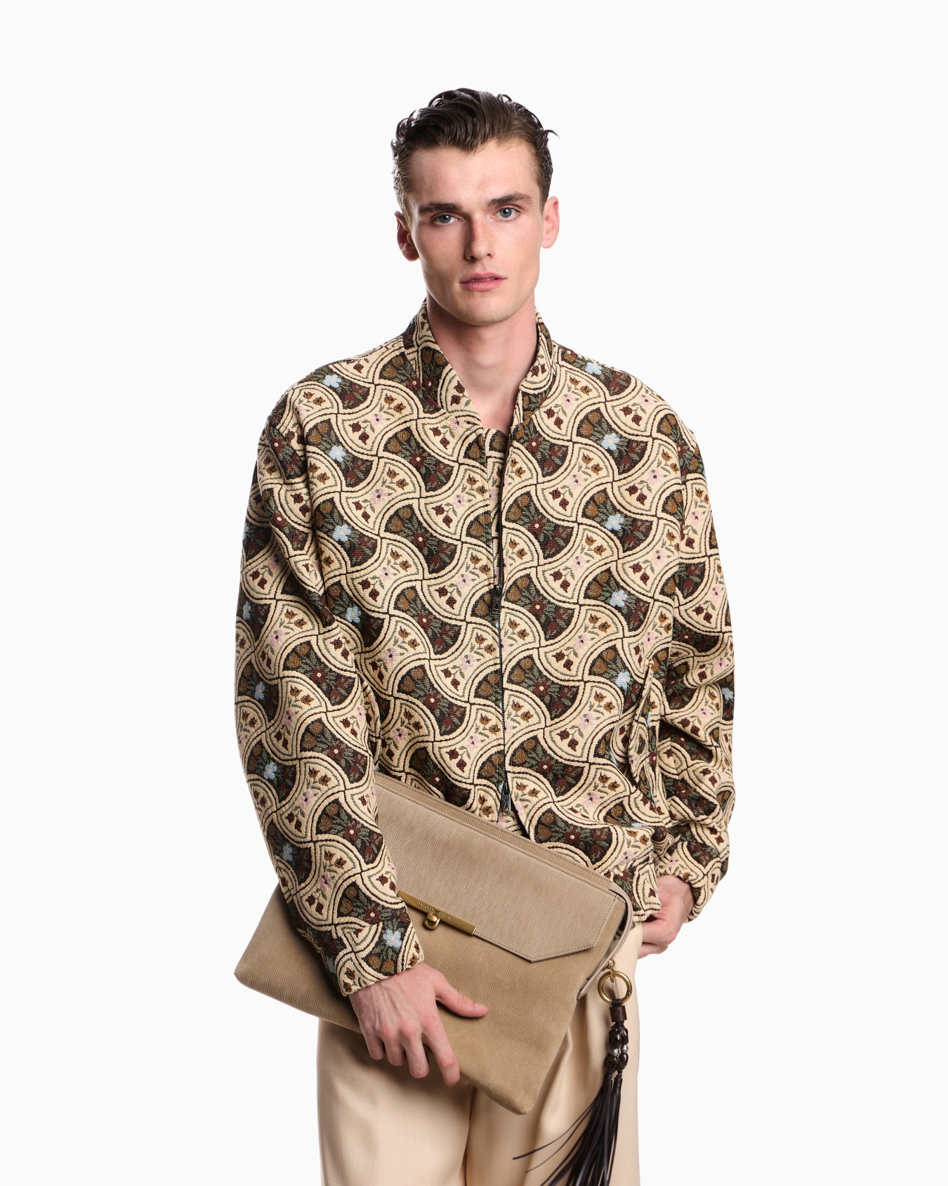 ASV ポーチ エンボススエード スライドする 5