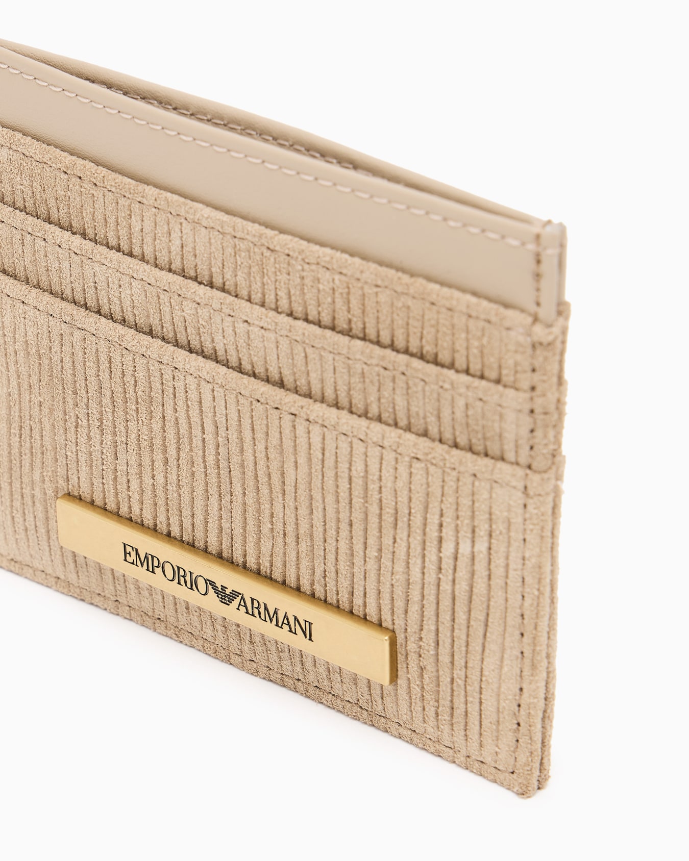 Tarjetero de ante con motivo en relieve ASV Diapositiva 2