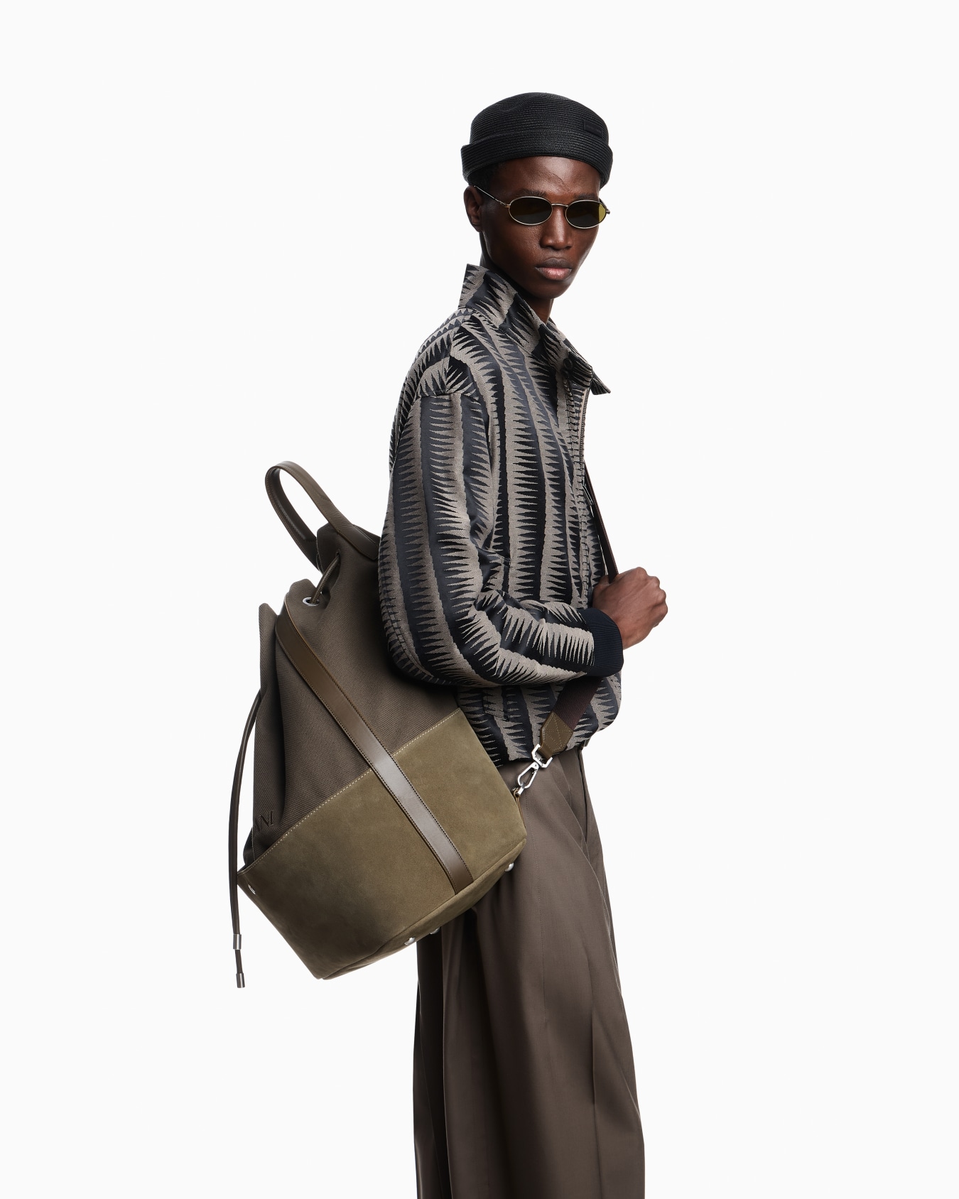 Cotton and polyester blouson Diapositiva 3