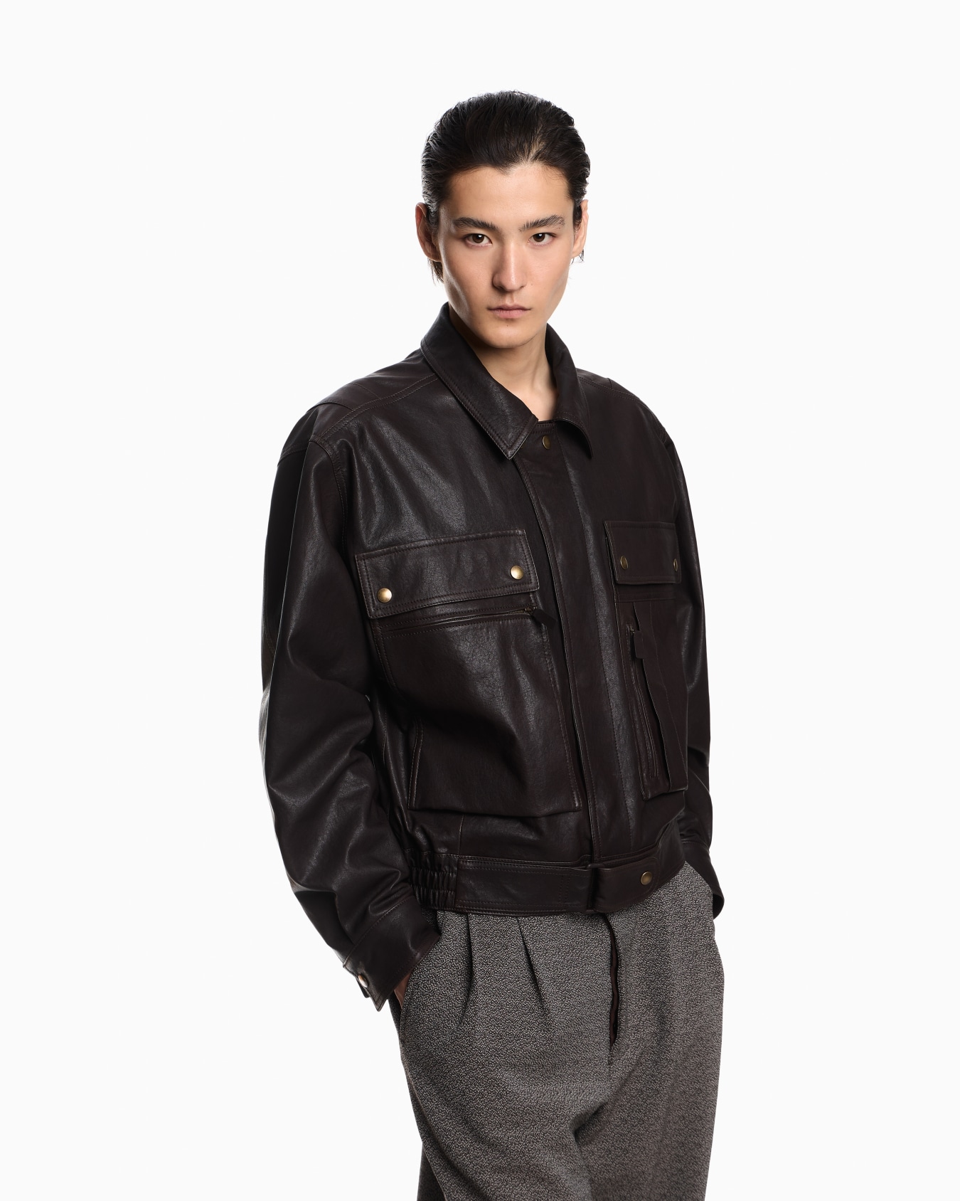 Leather Outerwear Slide 3