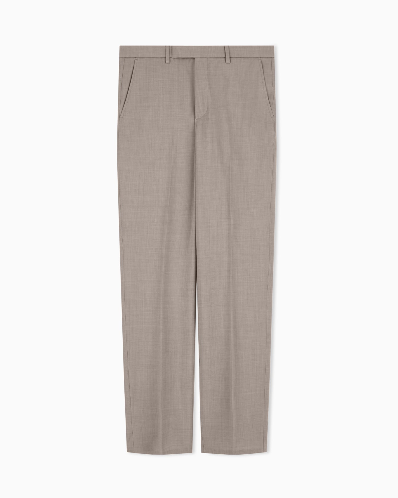 Trousers in natural stretch tropical light wool Slide 0