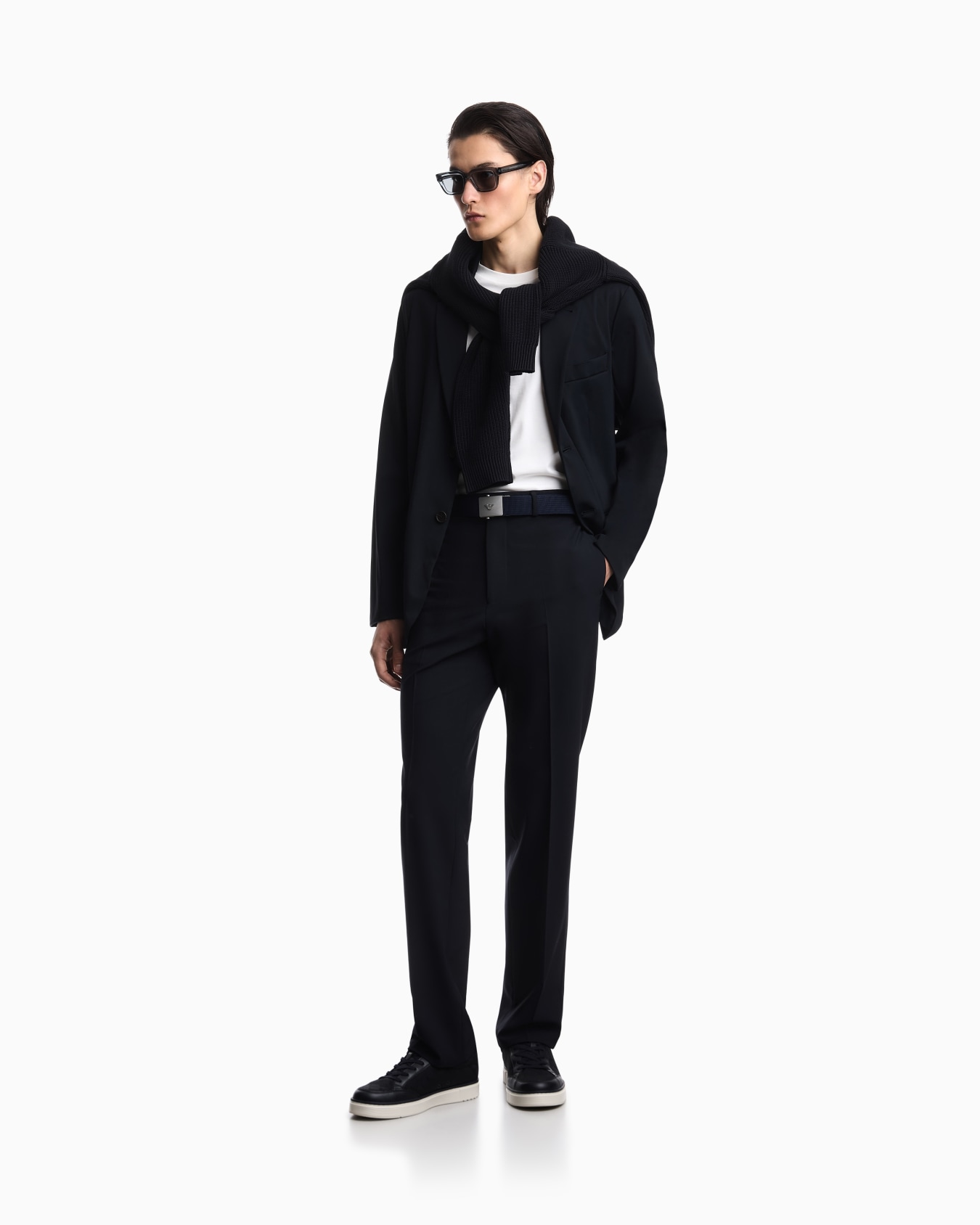 Stretch-nylon blazer Slide 1