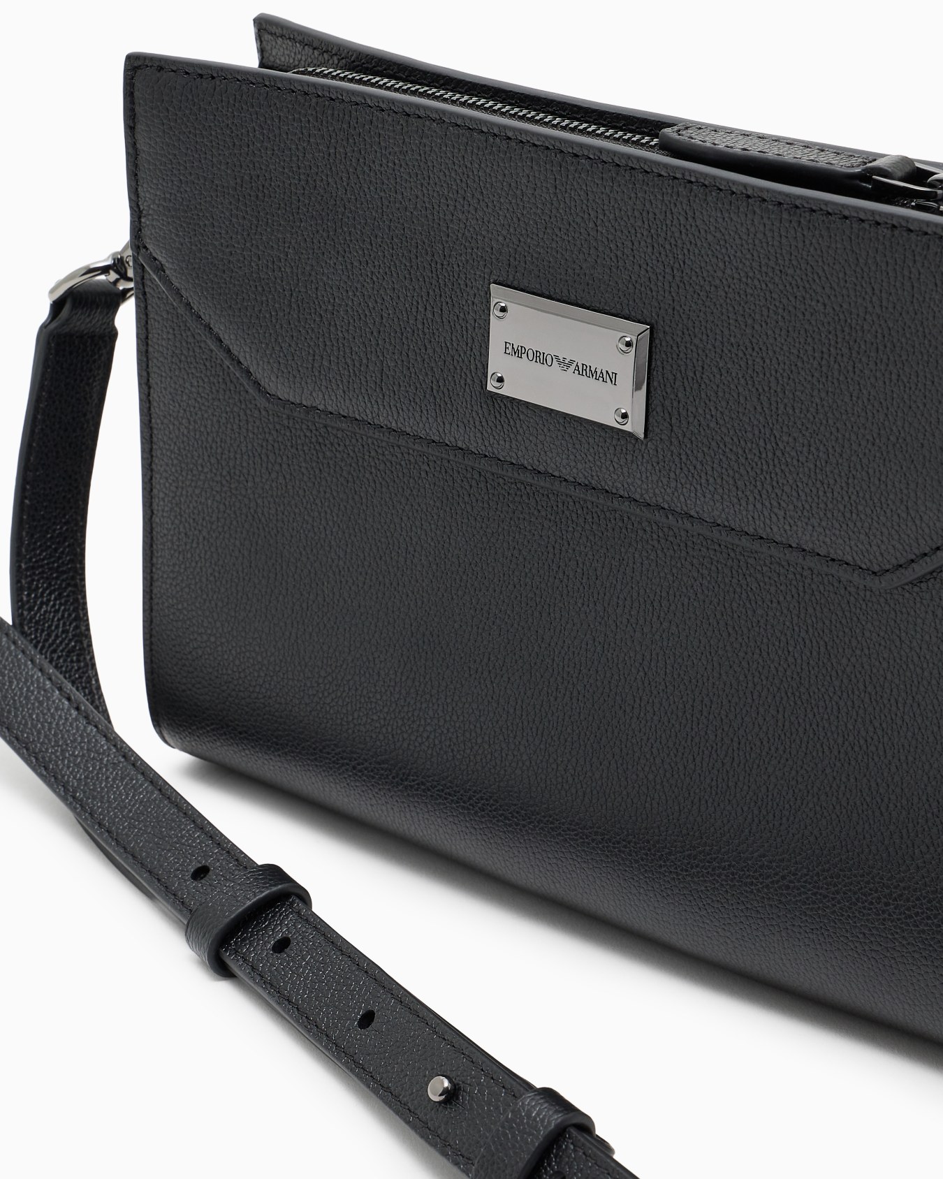 Bolso bandolera de piel abatanada Diapositiva 4