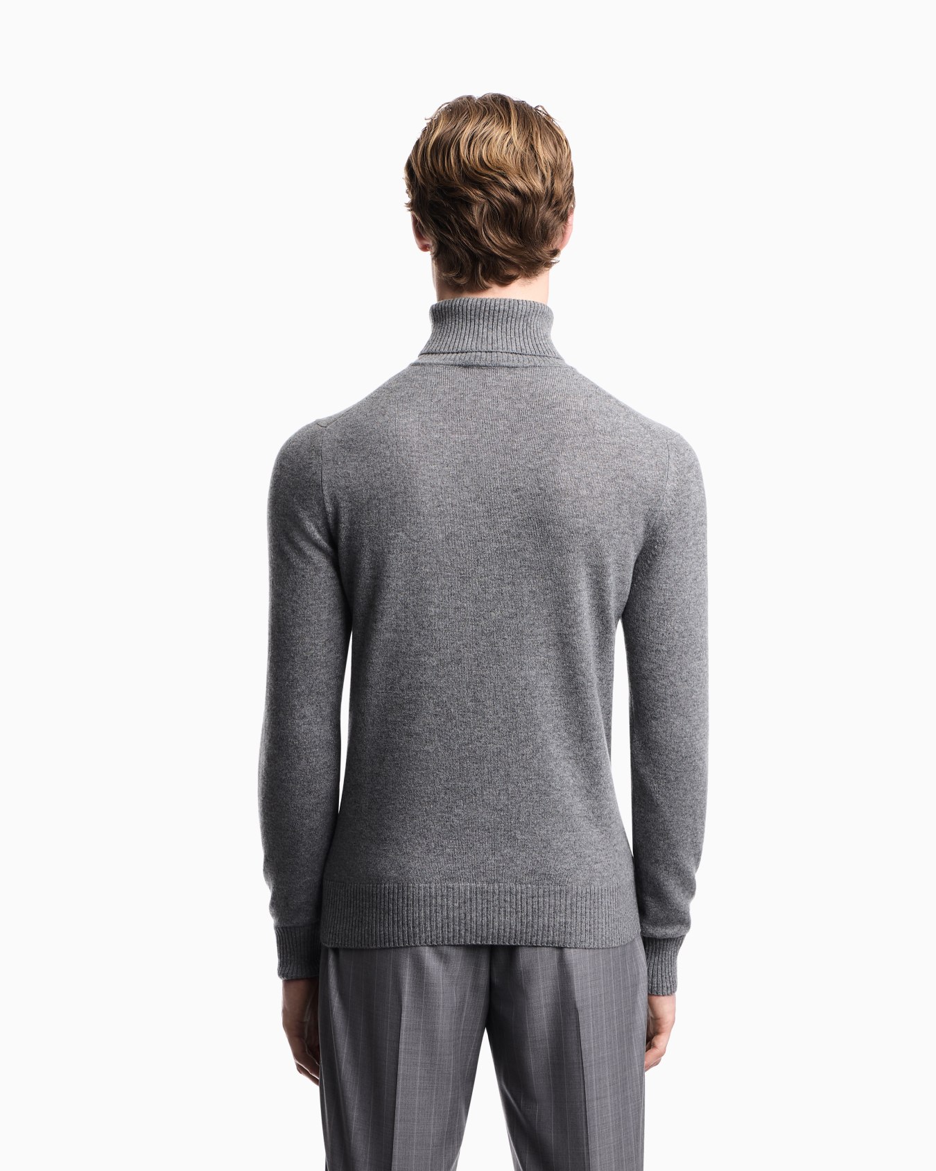 Plain-knit pure cashmere rollneck jumper Slide 2