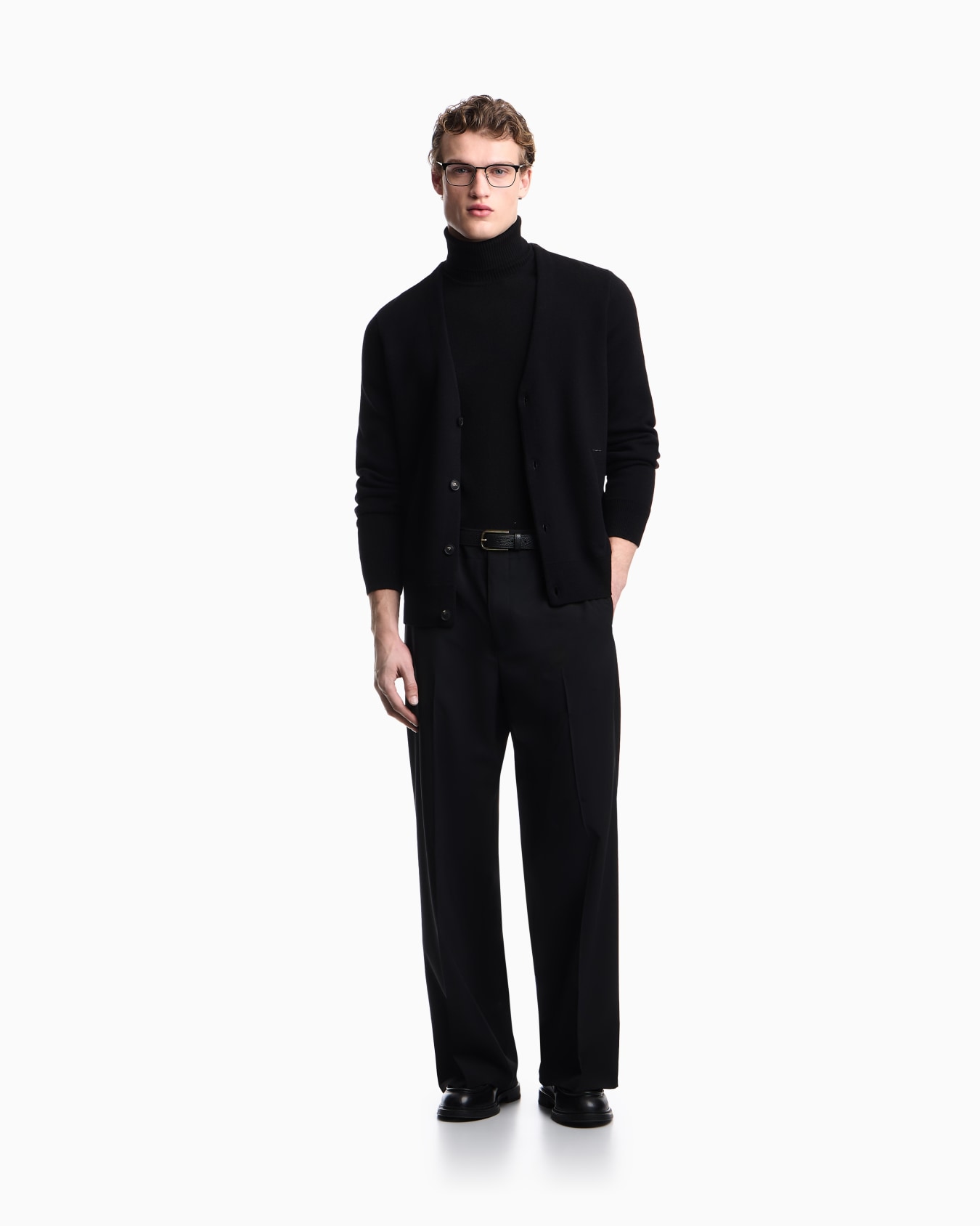 Plain-knit pure cashmere rollneck jumper Slide 1