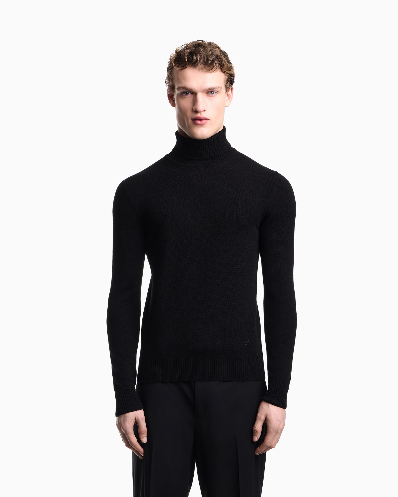 Plain-knit pure cashmere rollneck jumper Slide 3
