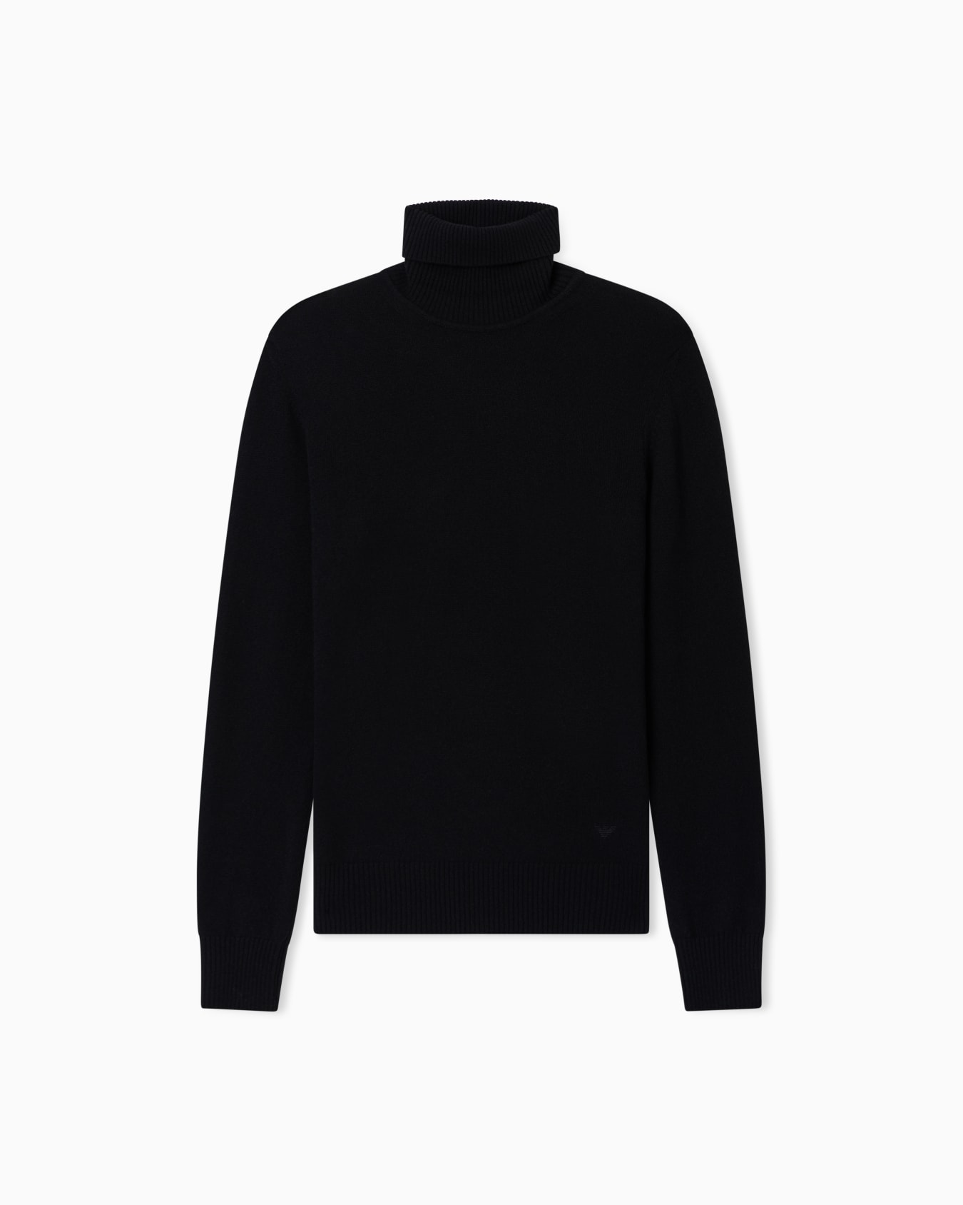 Plain-knit pure cashmere rollneck jumper Slide 0