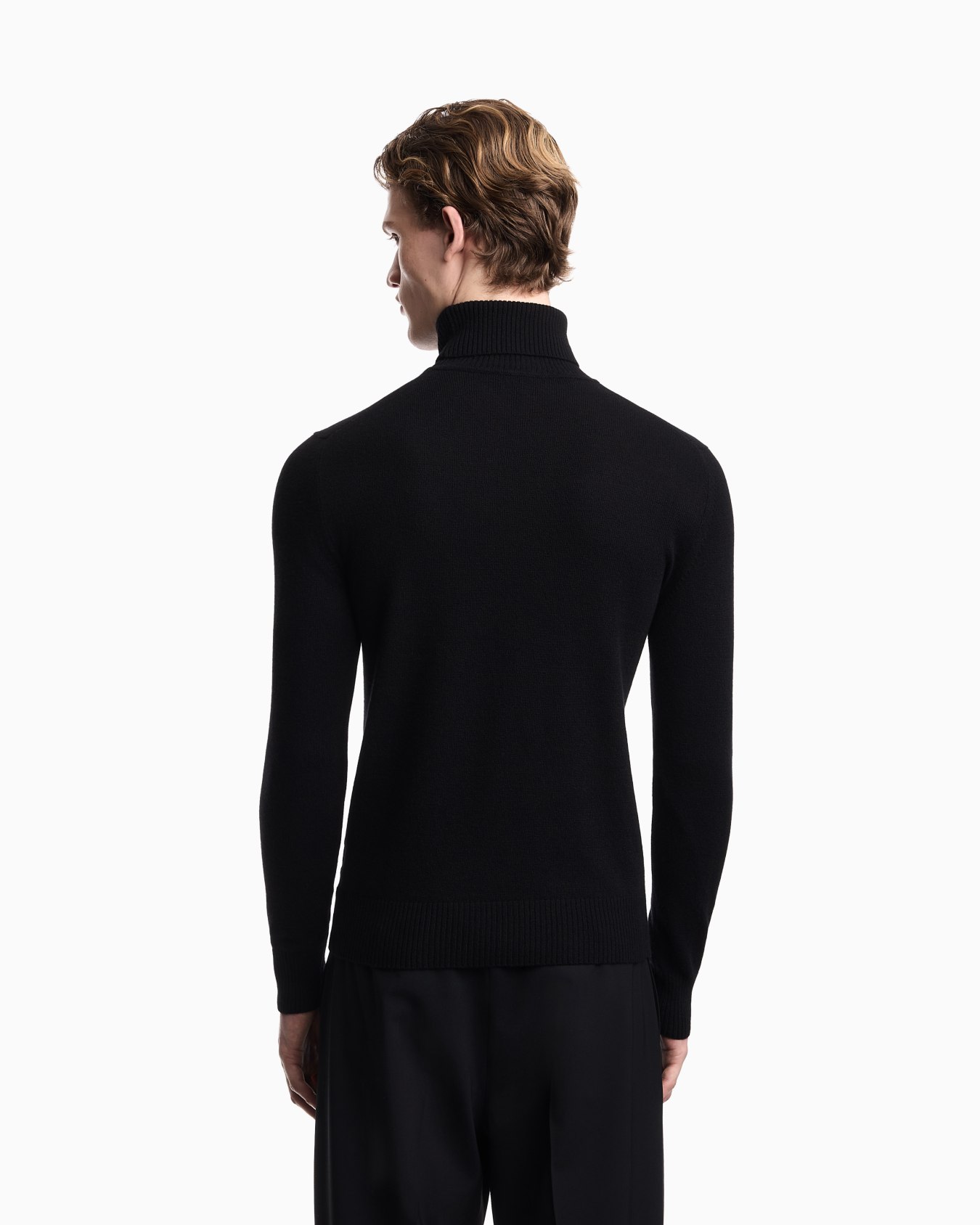Plain-knit pure cashmere rollneck jumper Slide 2