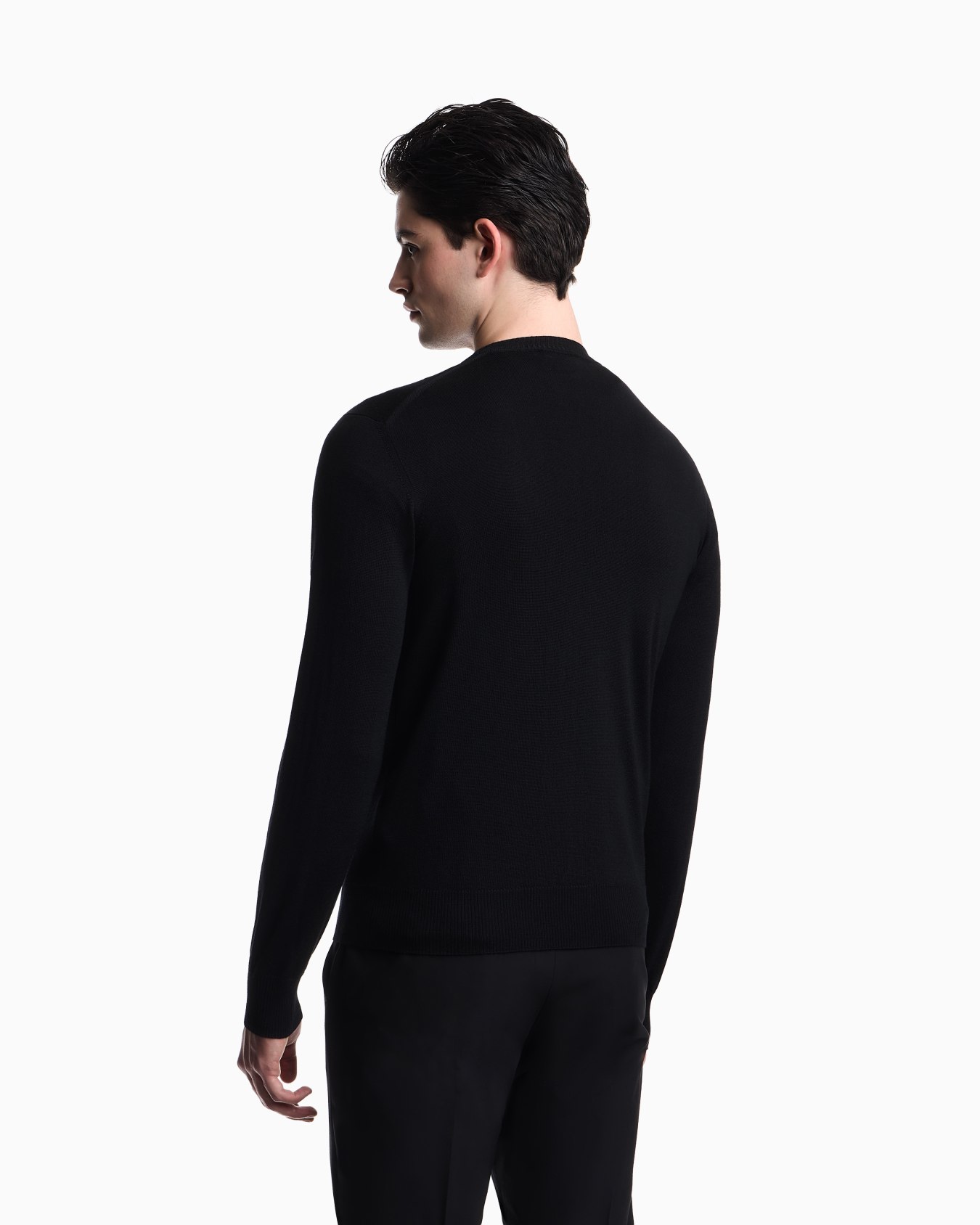 Pure virgin wool V-neck cardigan Slide 2