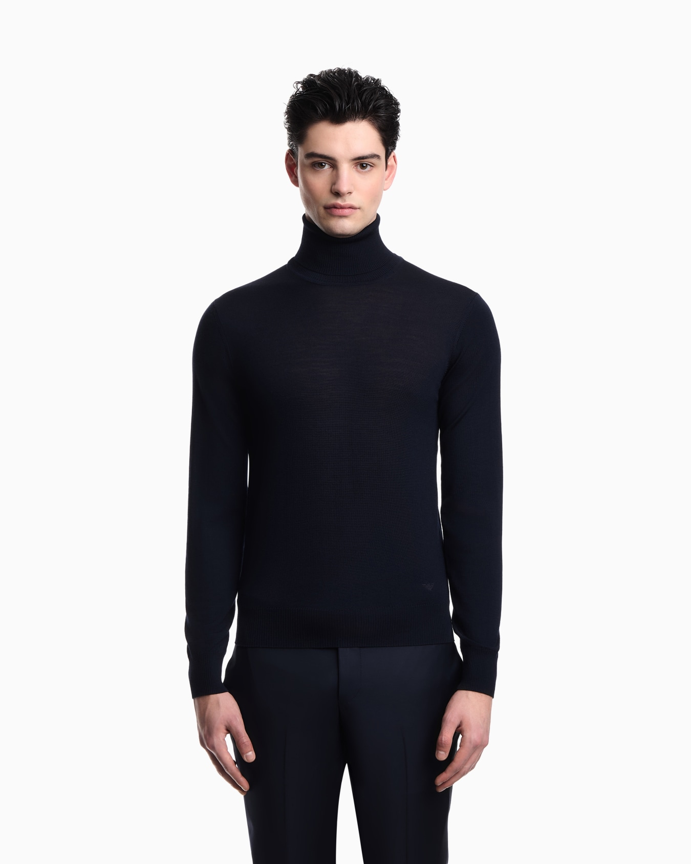 Pure virgin-wool rollneck jumper Slide 3