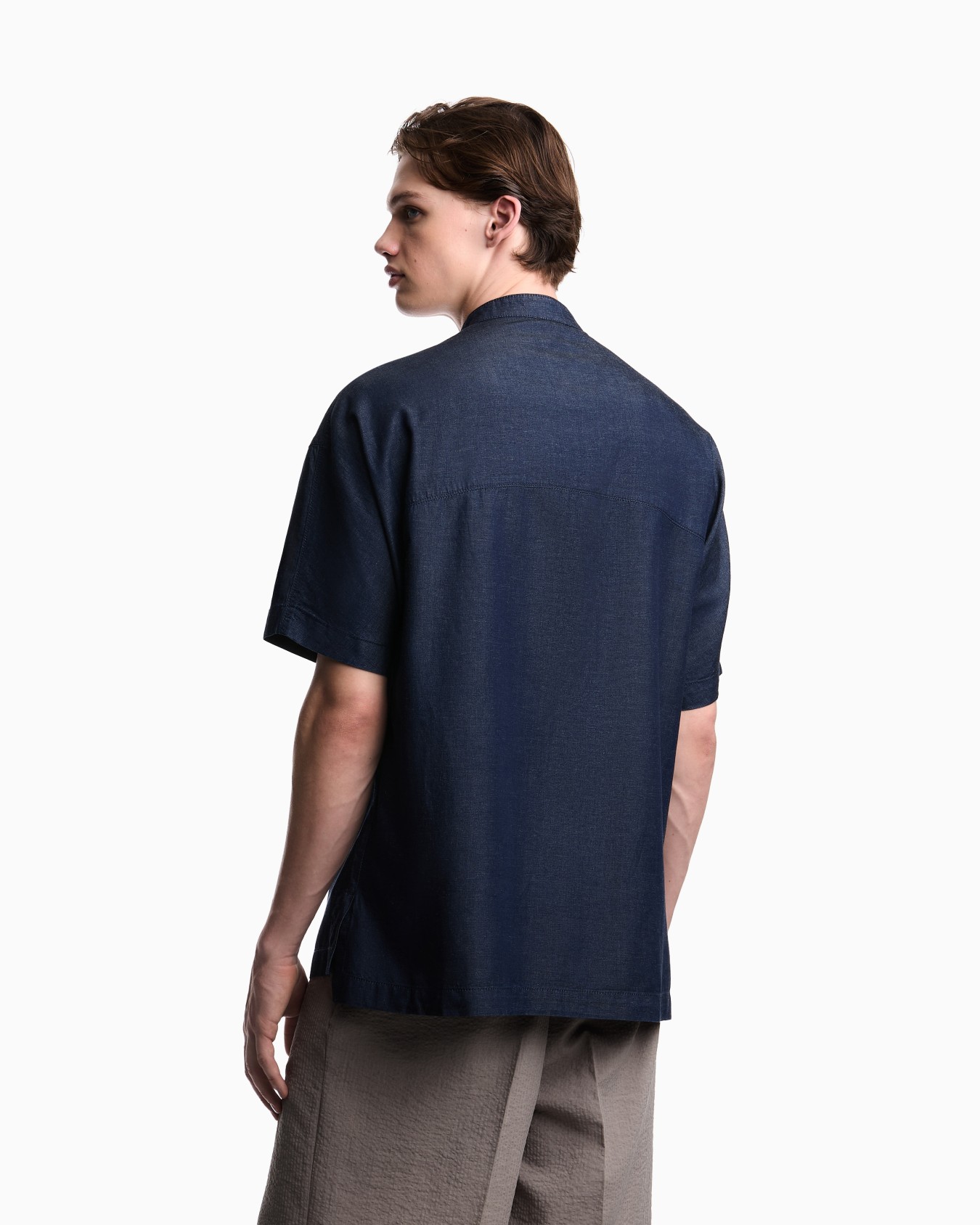 Denim Capsule Collection comfort-fit Lyocell-blend chambray shirt Slide 3