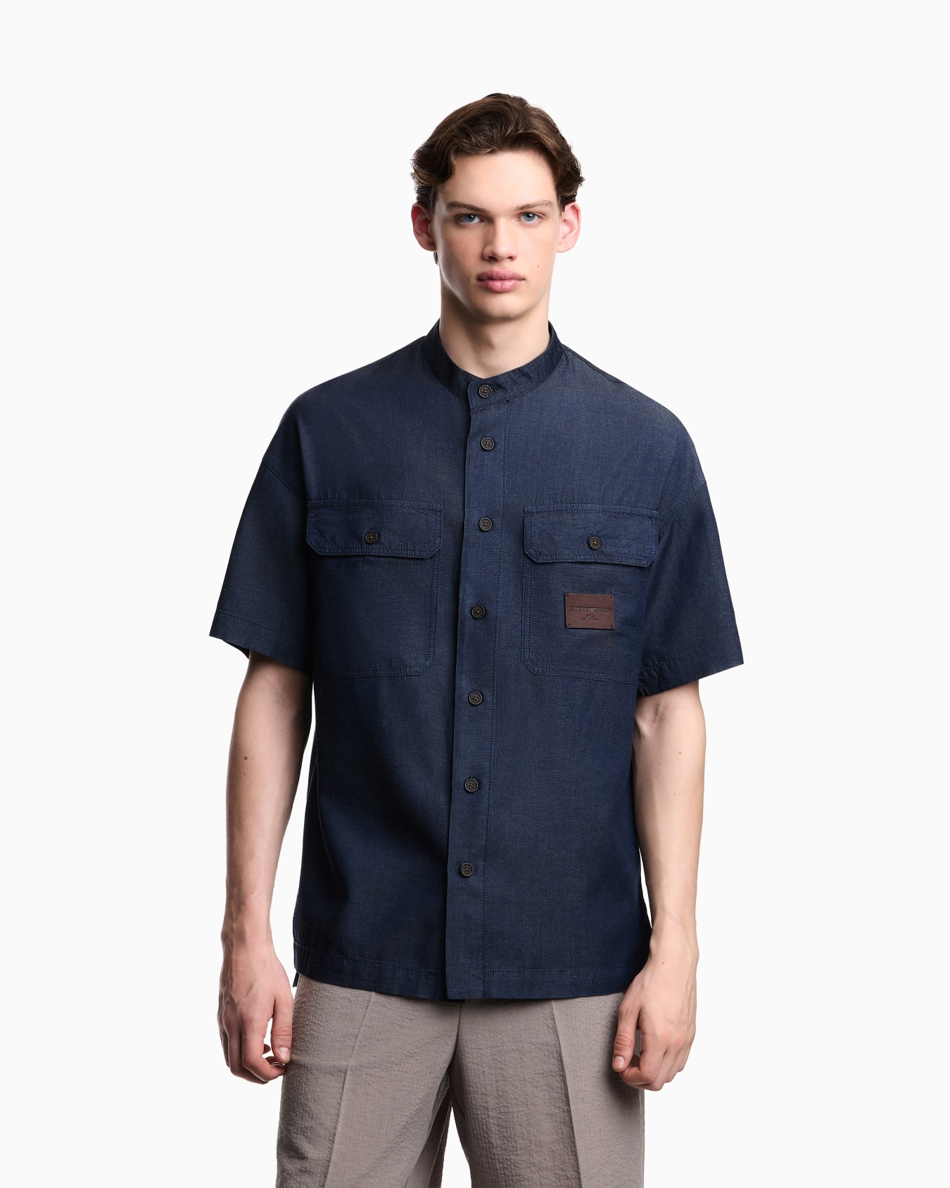 Denim Capsule Collection comfort-fit Lyocell-blend chambray shirt Slide 2